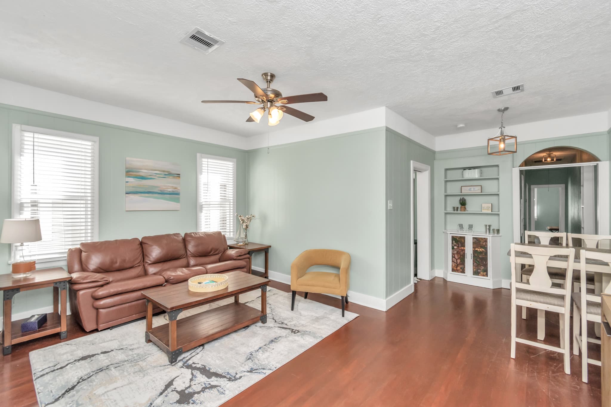Enough area for all guests to come and enjoy and relax together with a living room and dining area available as you walk in the front door and near the kitchen.
