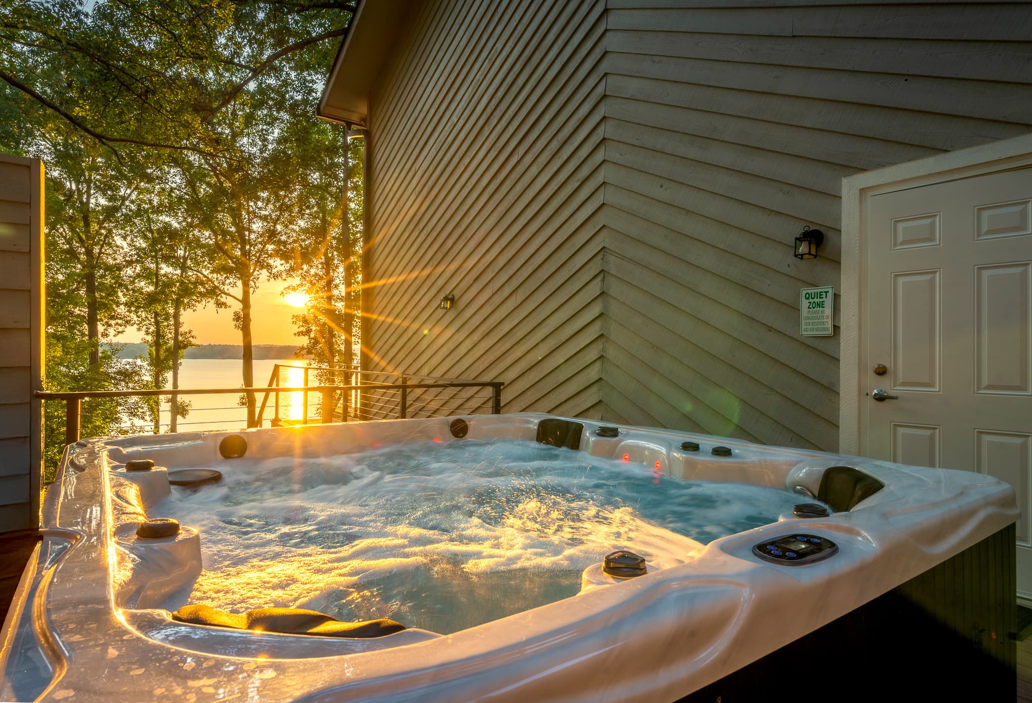 Hot Tub with Lake Views