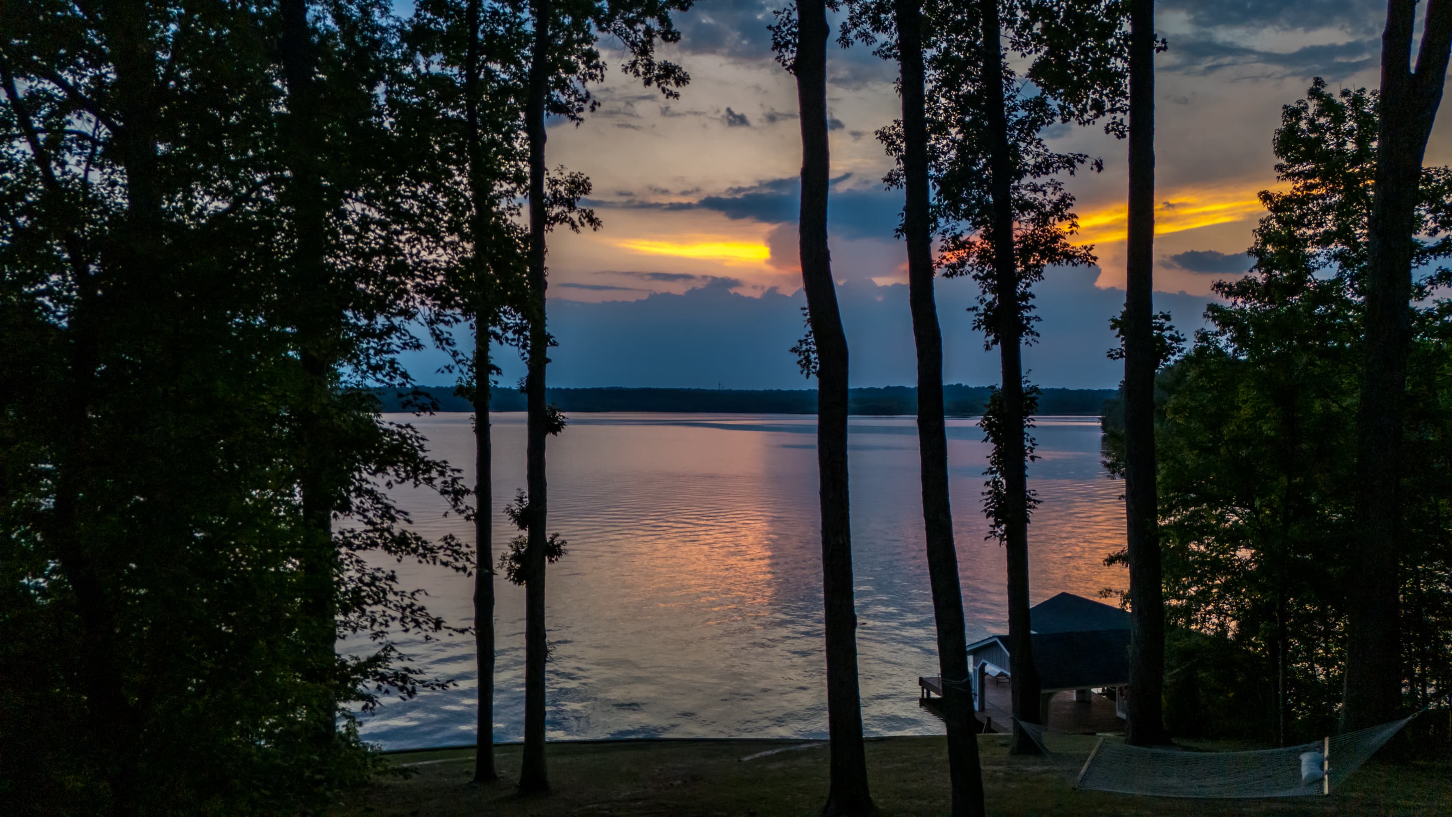 Gorgeous sunset views from the property