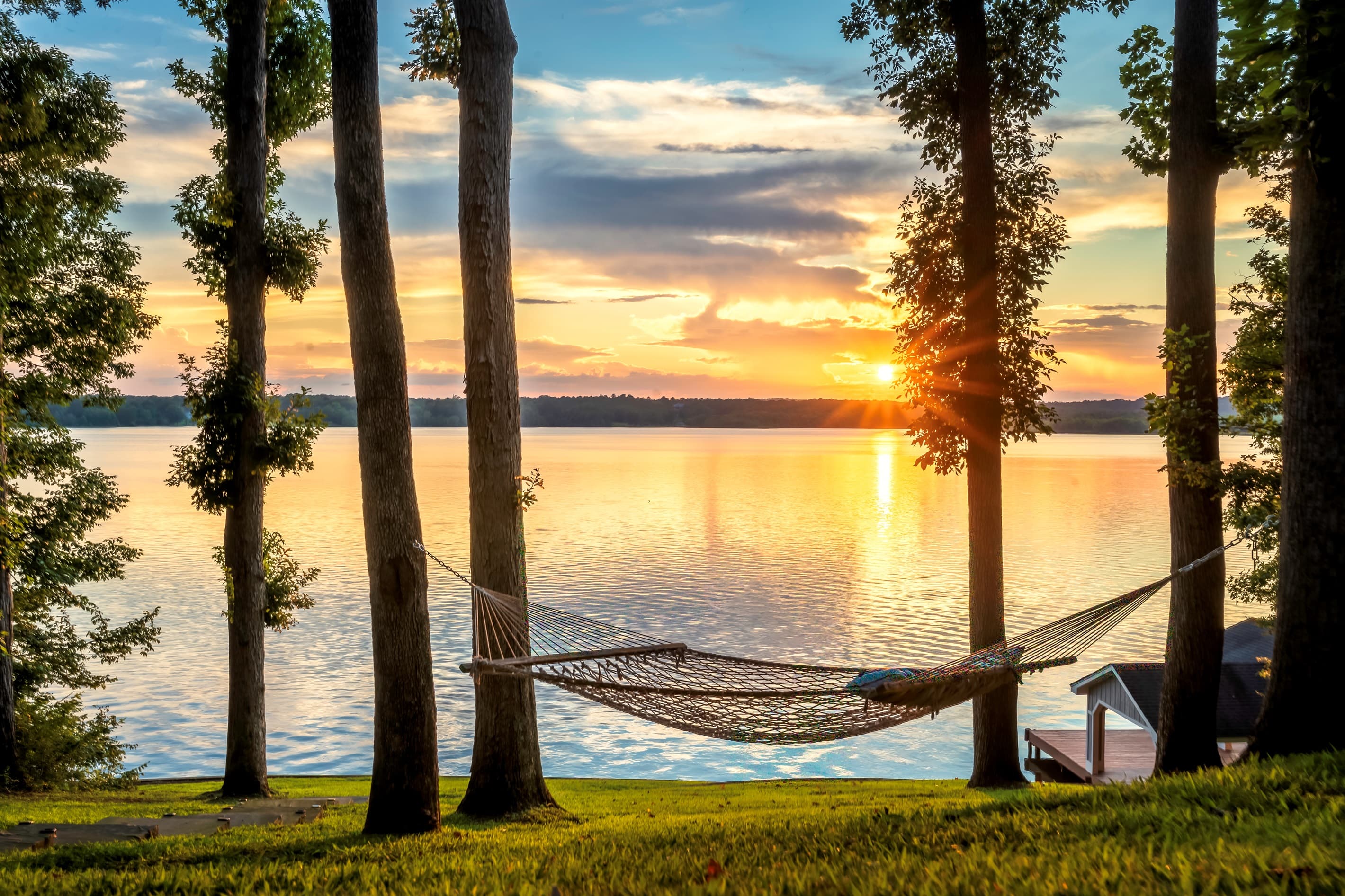 Enjoy relaxing in the hammock