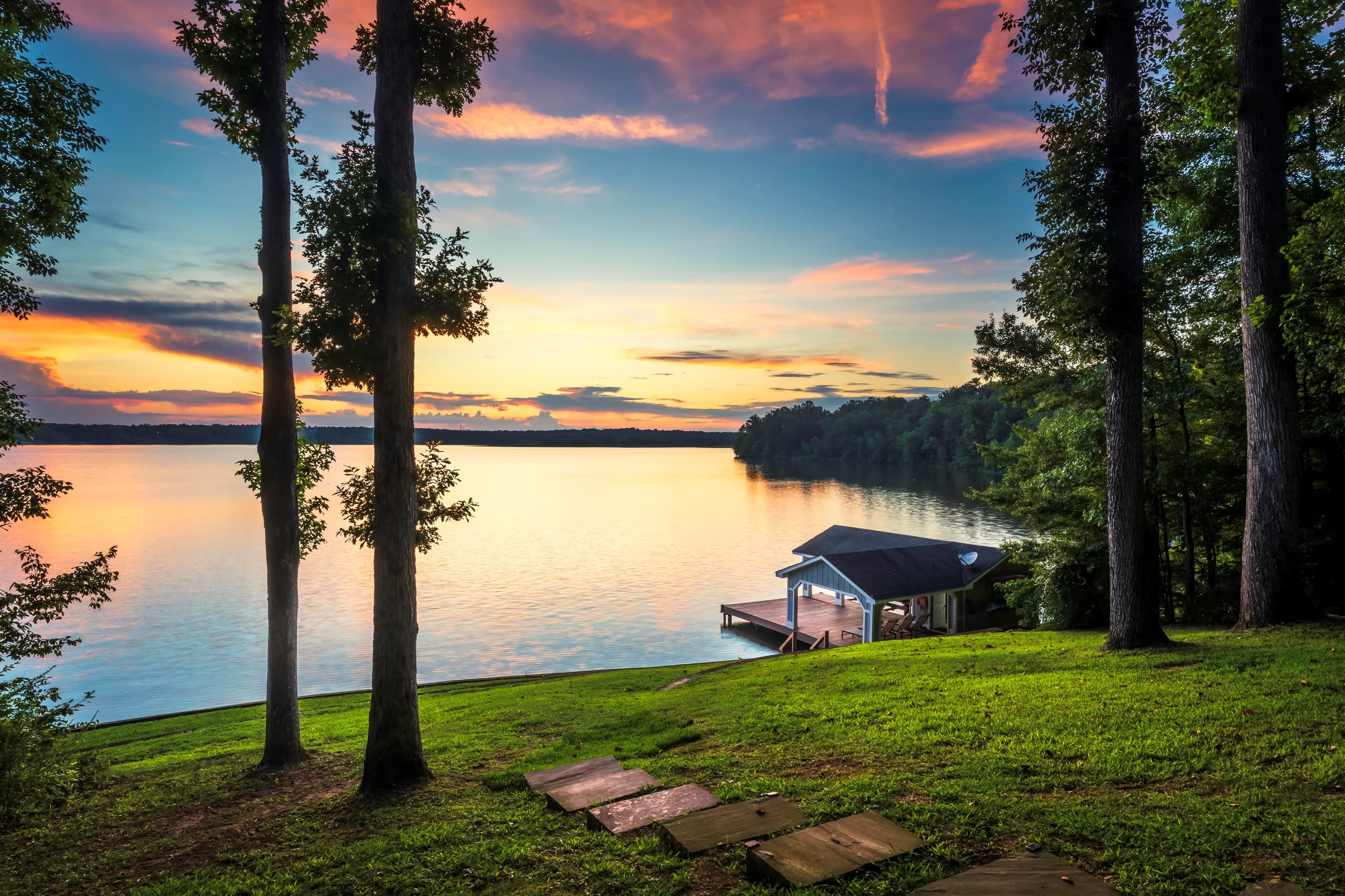 Dock and sunset views