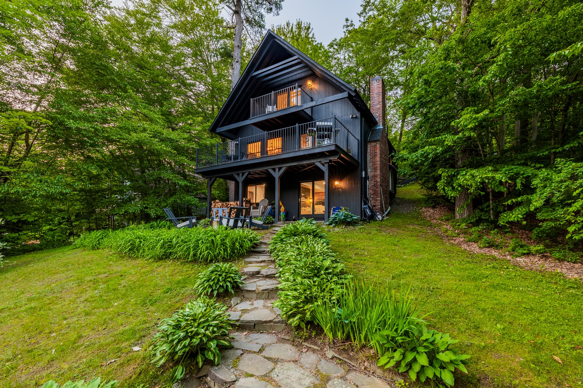 Multi-level deck perfect for sunny outdoor relaxing