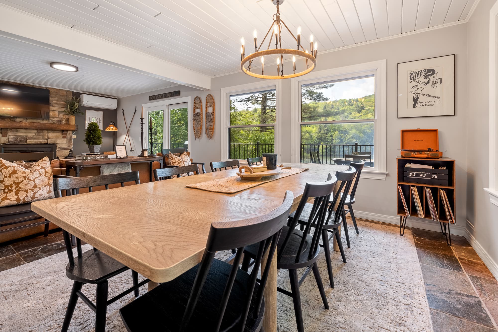 Big dining table made for long meals & laughter