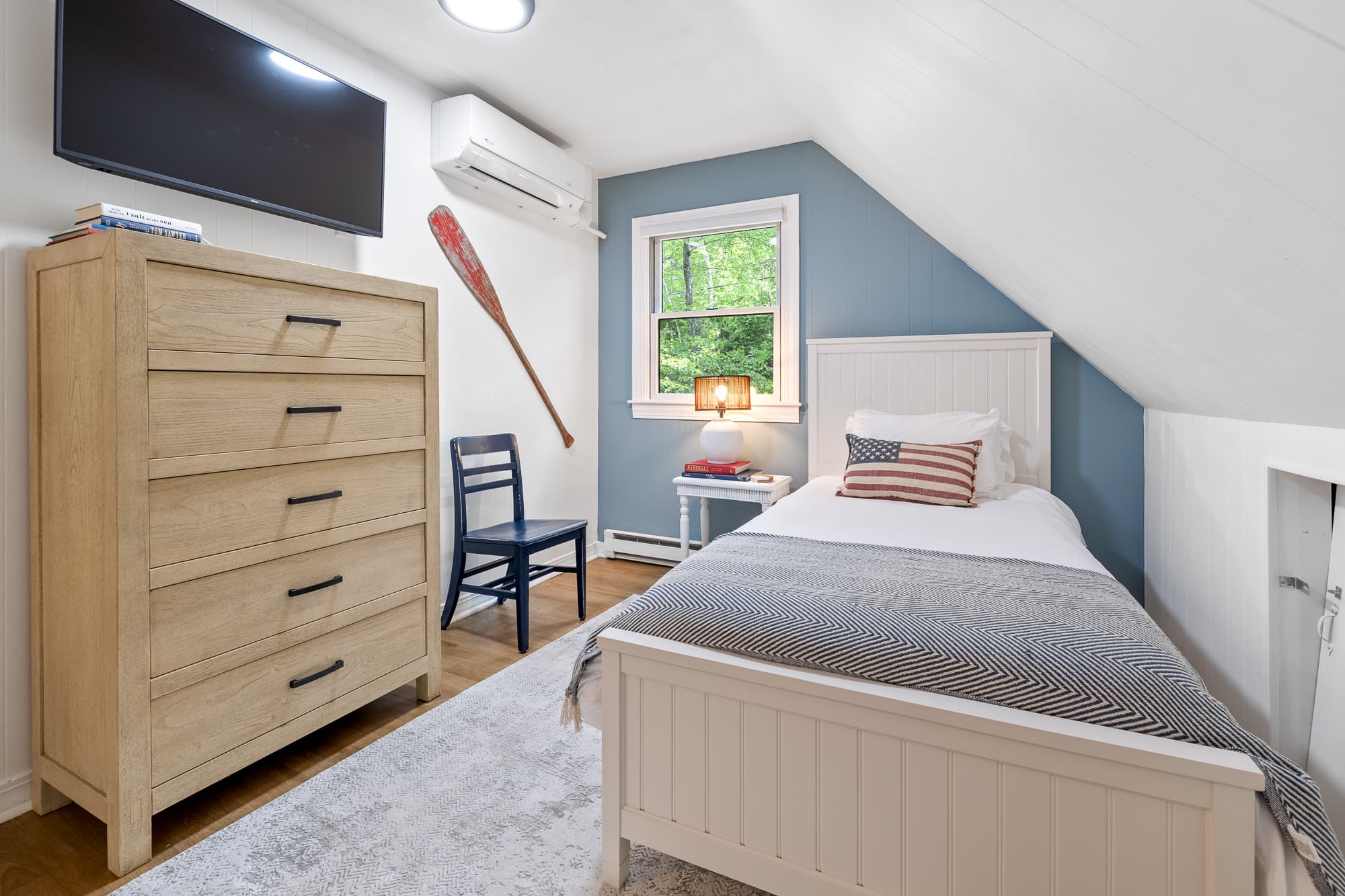 Second twin room offering simple, comfy rest