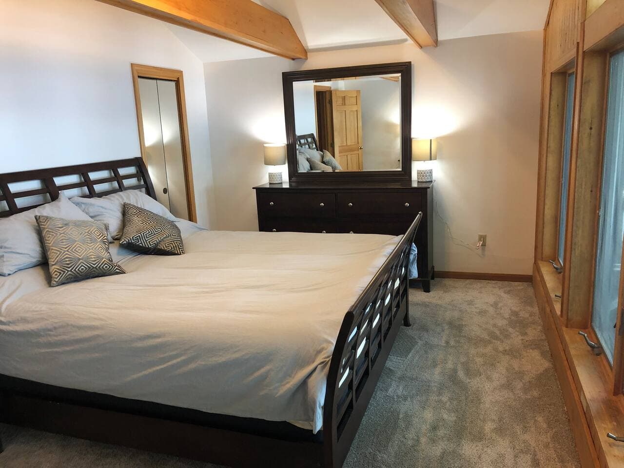 Master bedroom in main house (king bed)