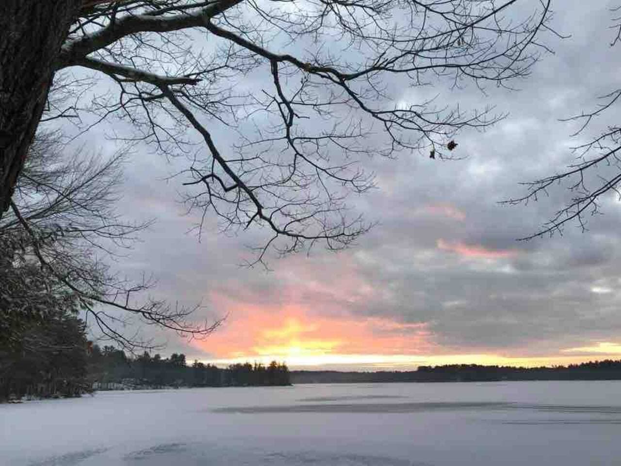 Winter on the lake 