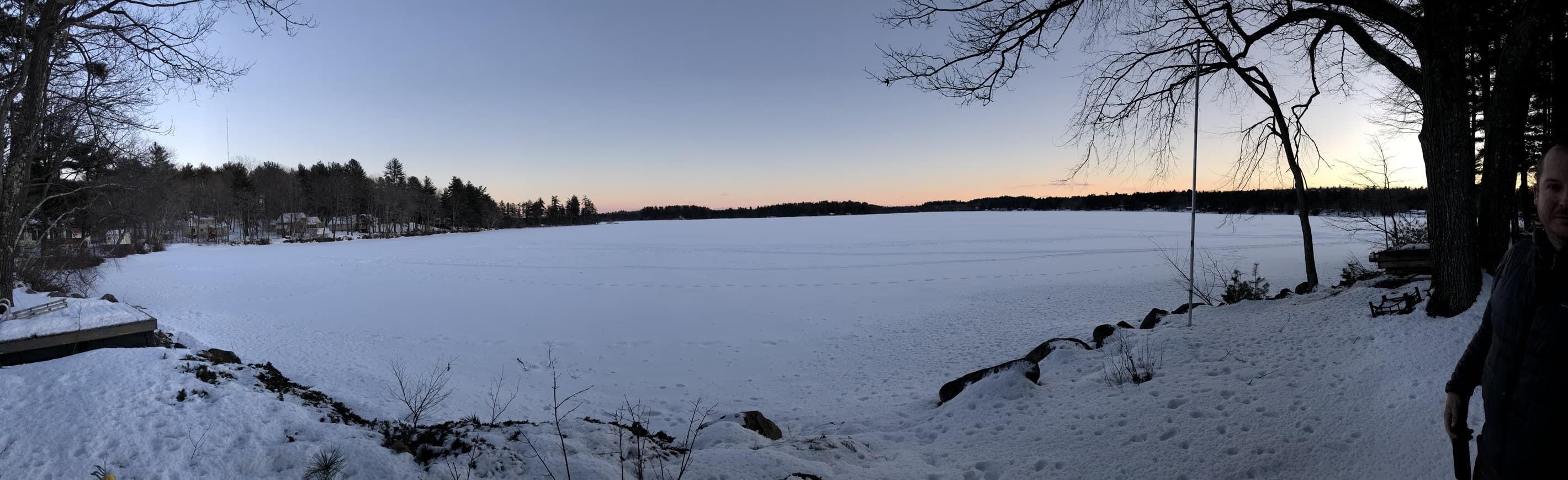 View of Lake during the Winter.  Perfect for Ice Fishing!