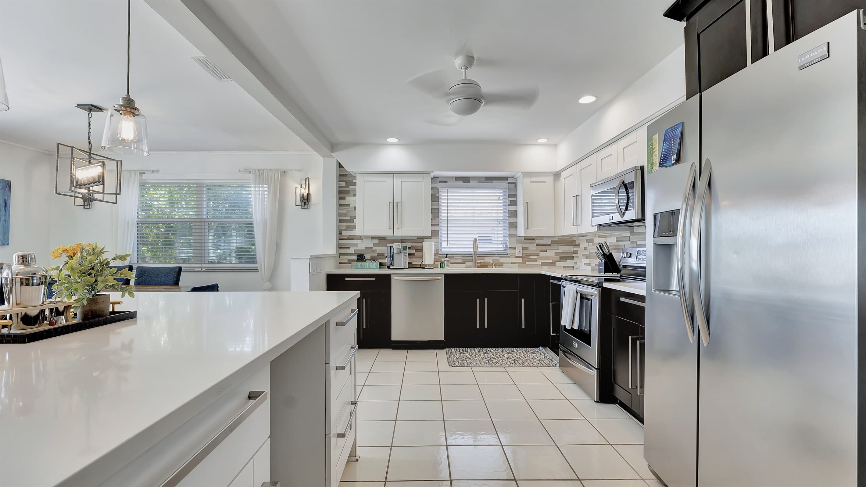 Shiny, modern, and fully loaded kitchen