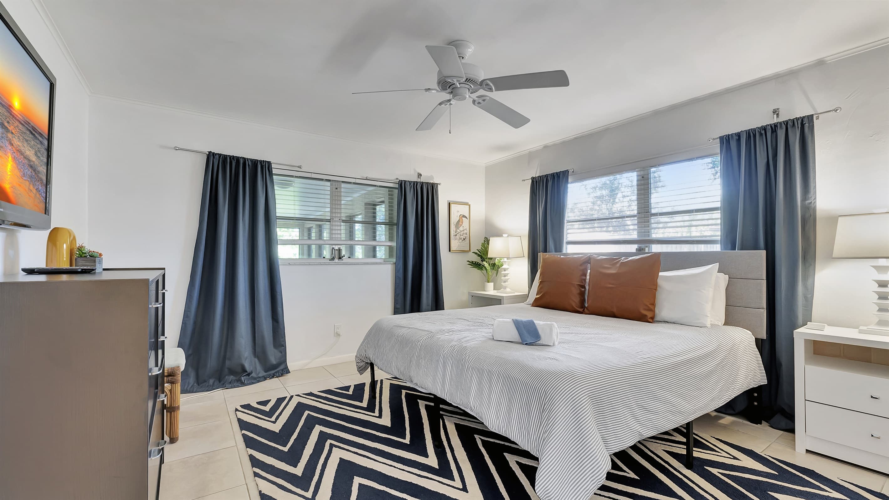 Keep cool in your second king bedroom