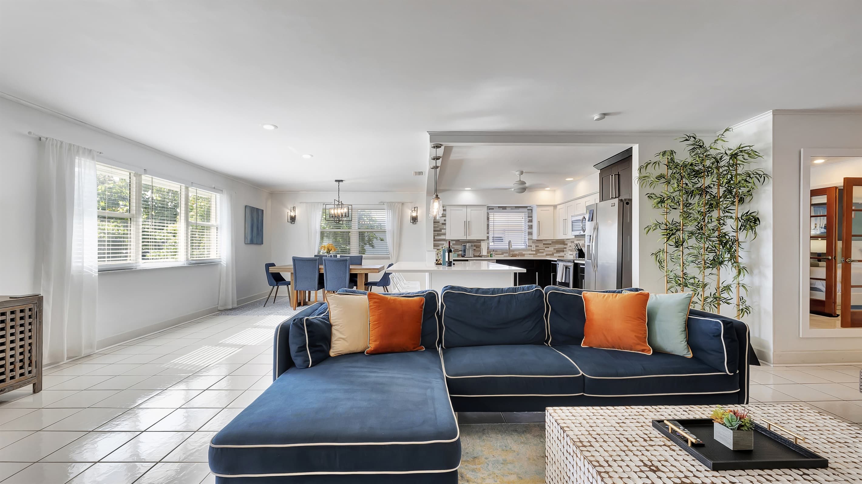 A large and comfortable sofa