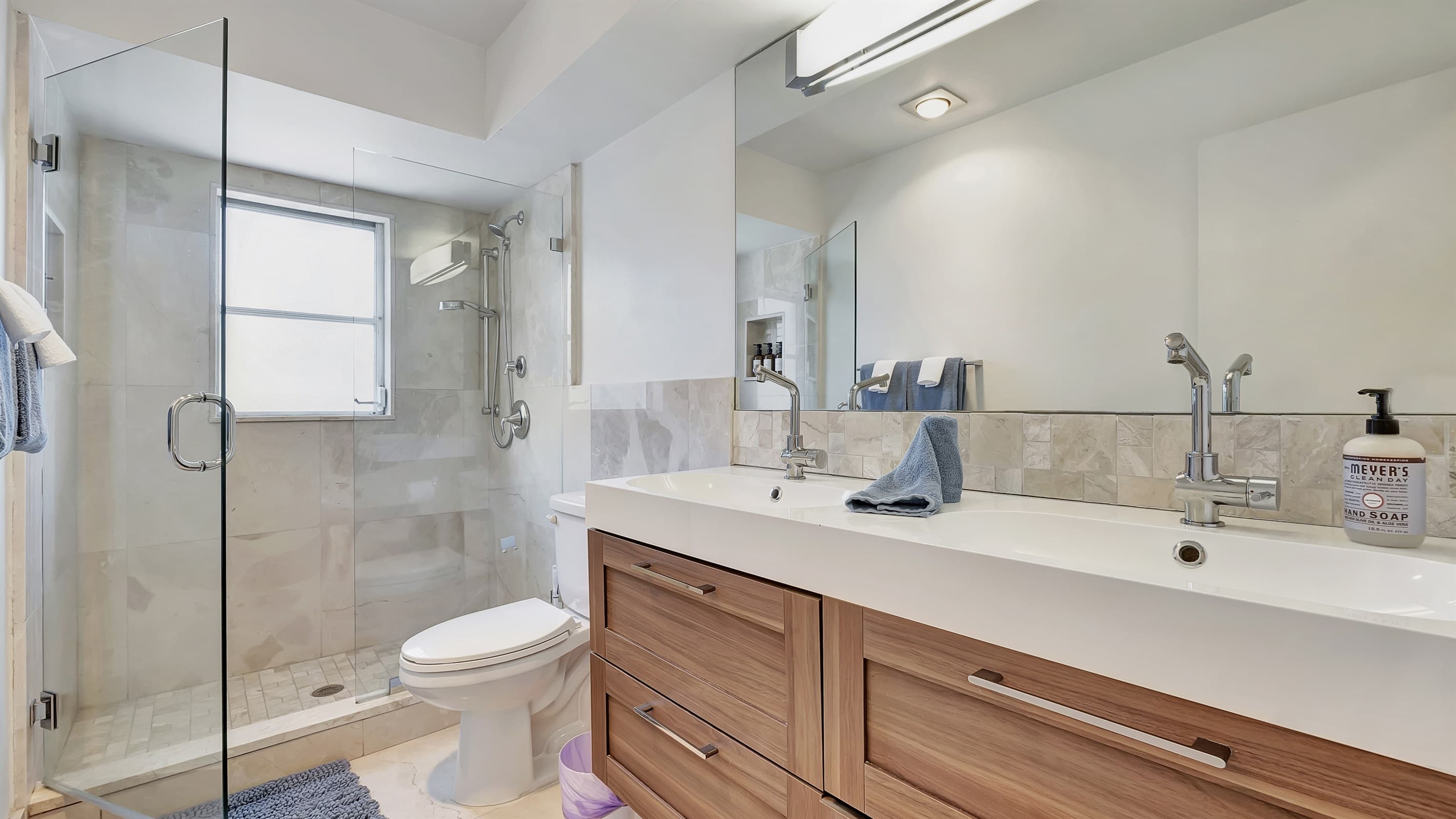 Your bathroom with natural light streaming in