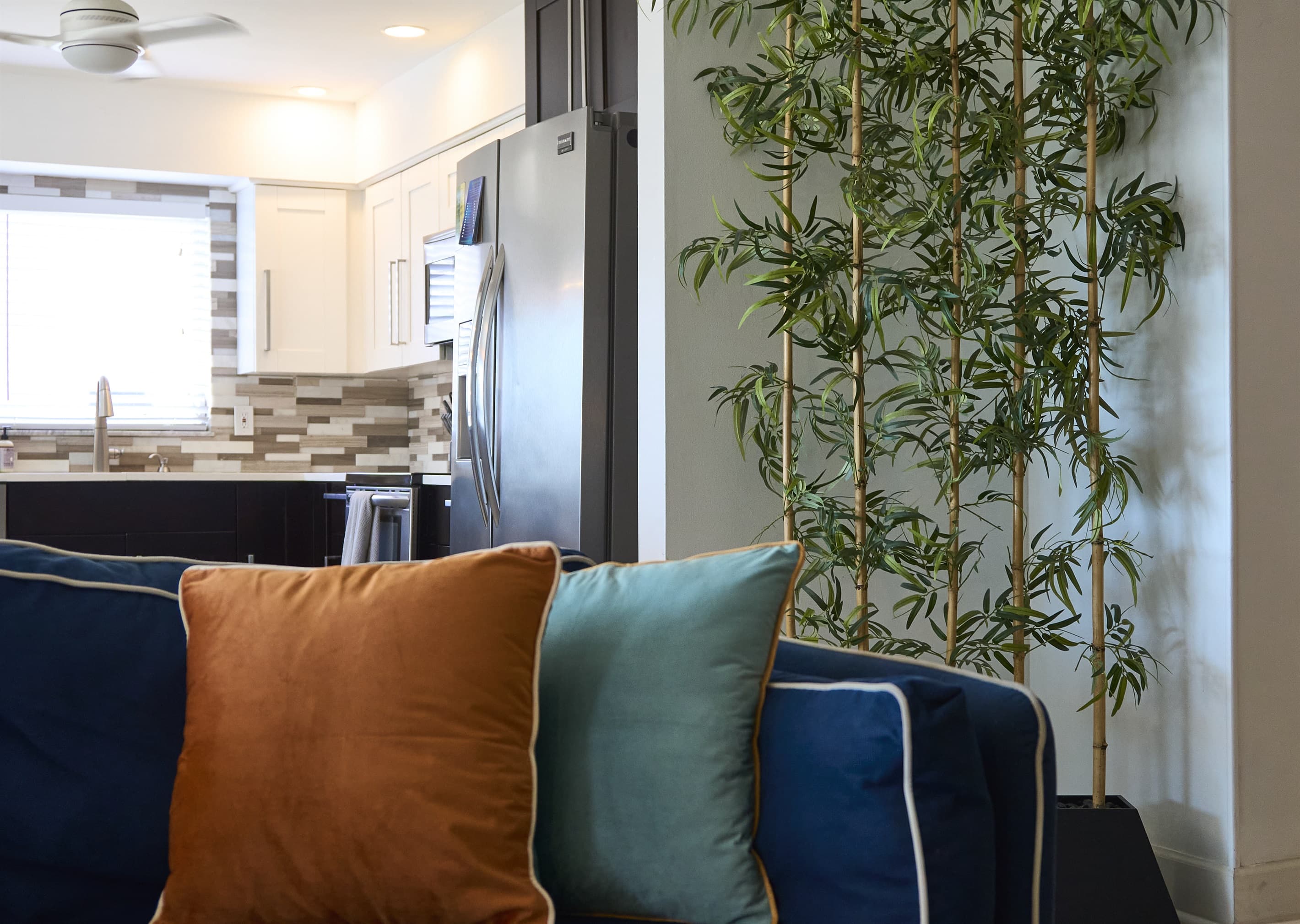 We love the natural touch the houseplants bring