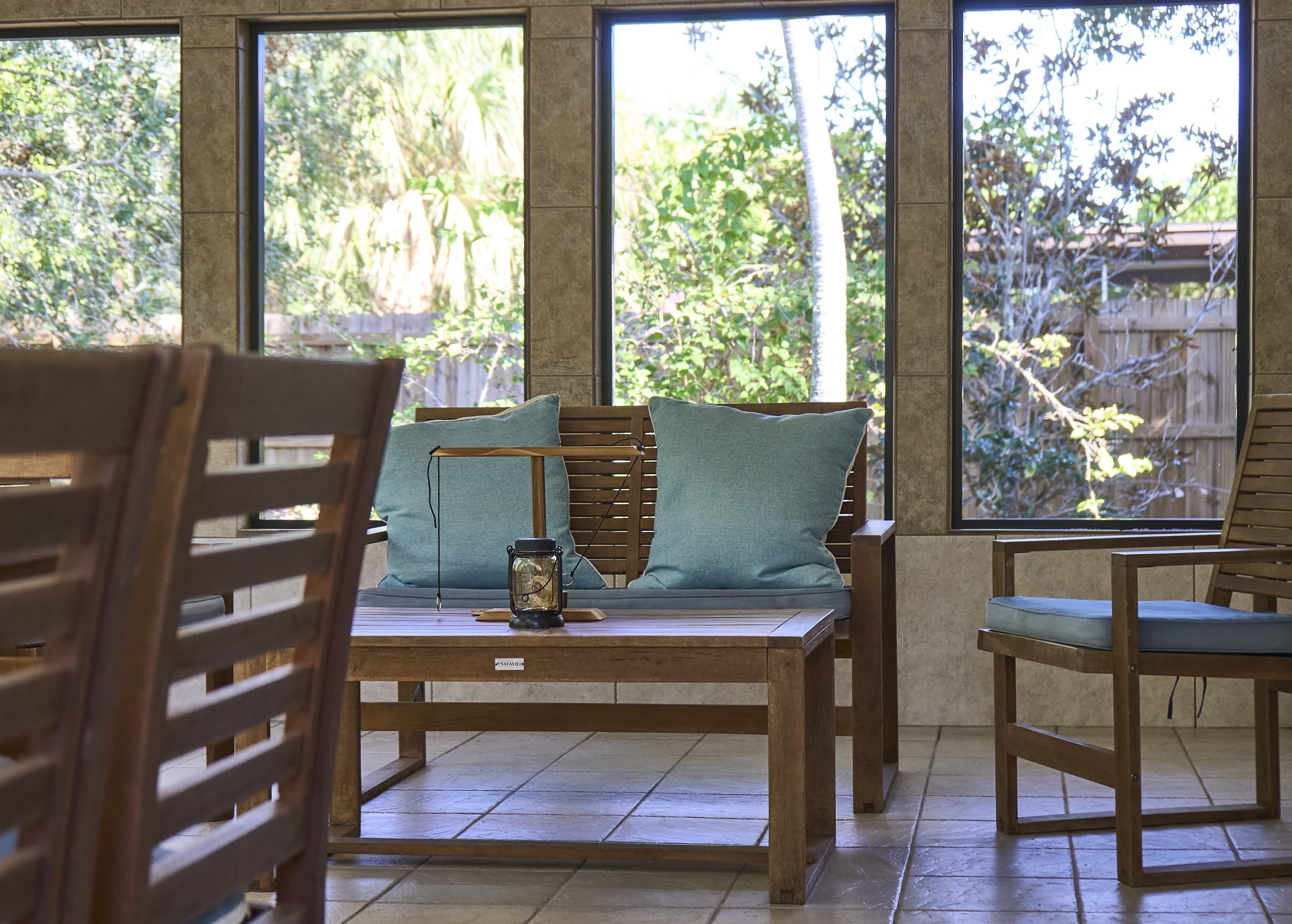 You'll love the modern covered porch