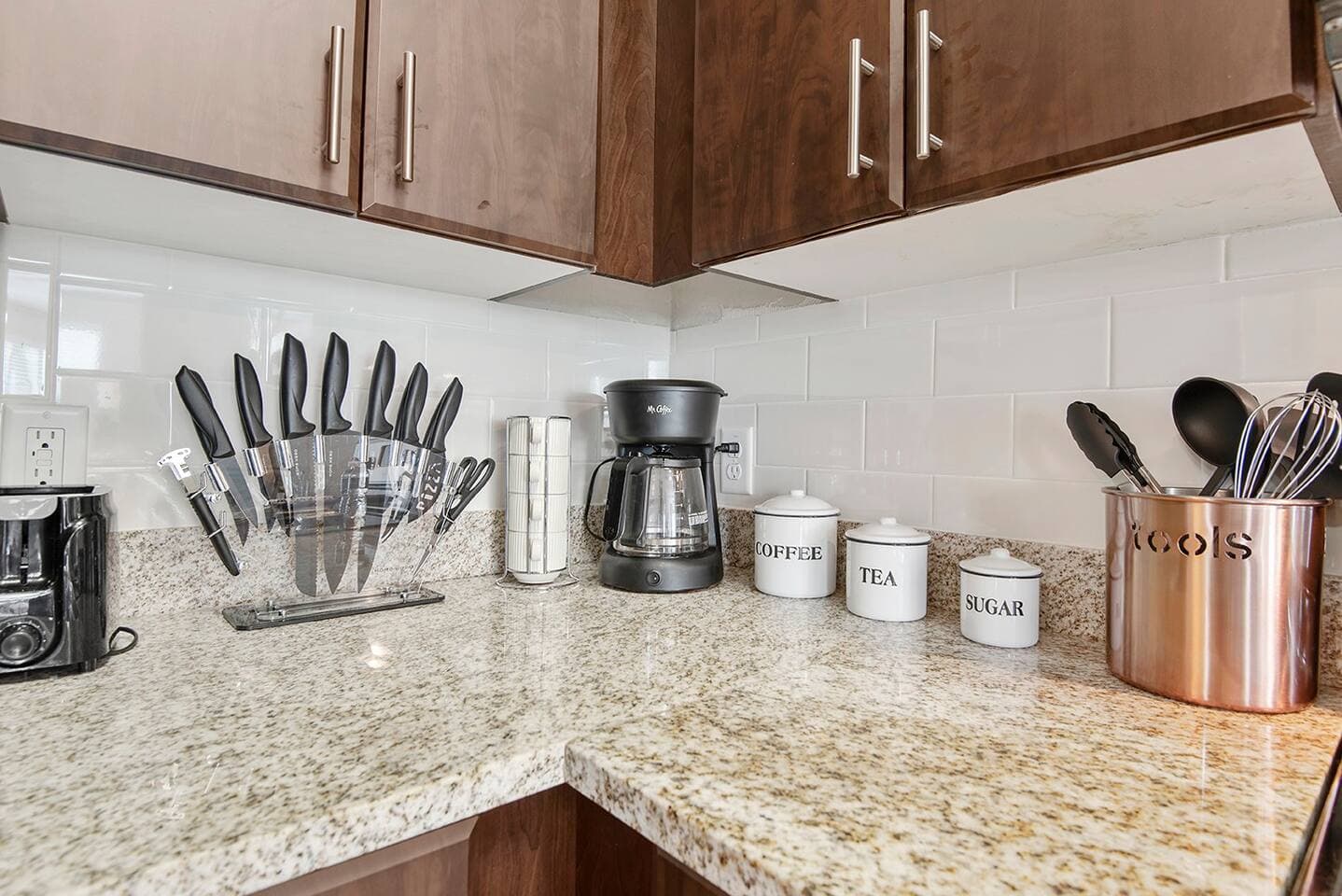 Find coffee and tea in your home.