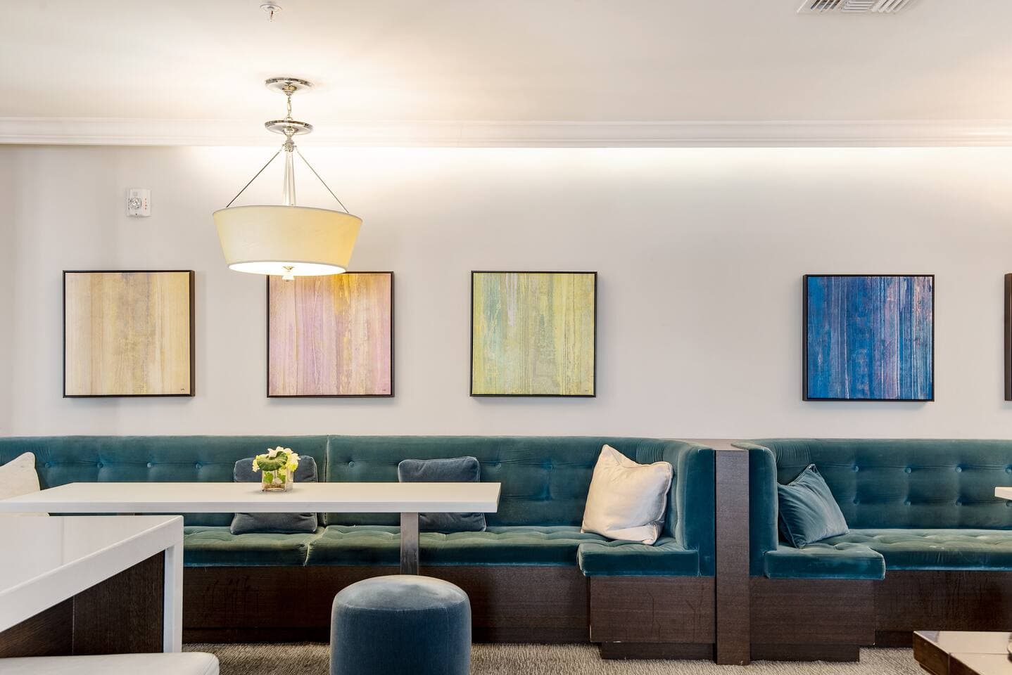 Work from home or enjoy a group meal in the community lounge.