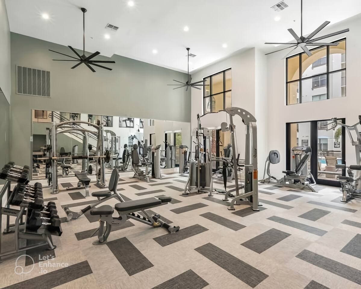 Free weights and plenty of machines for our fitness friends!