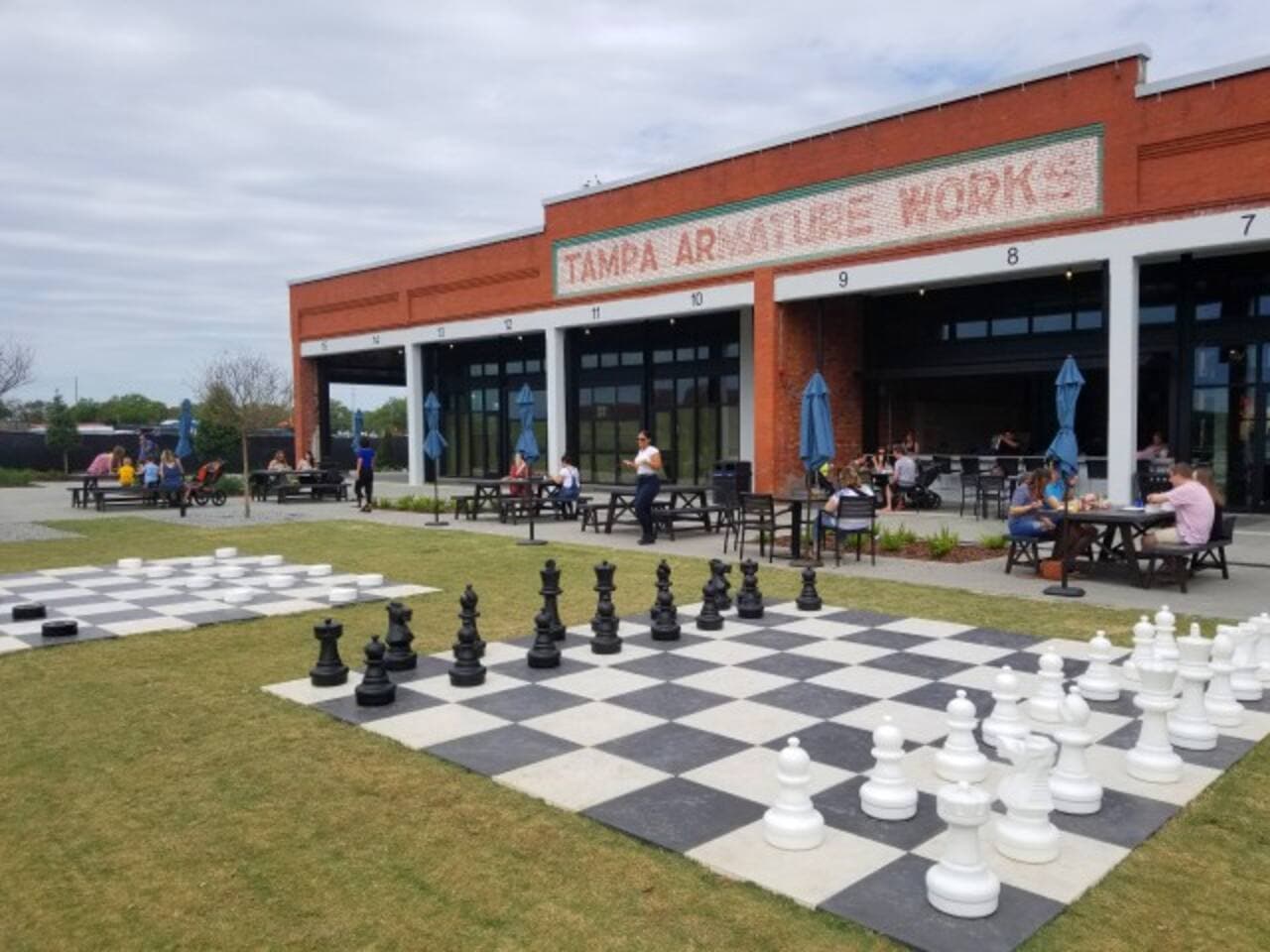Armature Works is a popular destination off the Tampa Riverwalk. Play life-sized chest, grab a beer, or choose from one of the many food vendors for a wonderful afternoon in downtown Tampa!