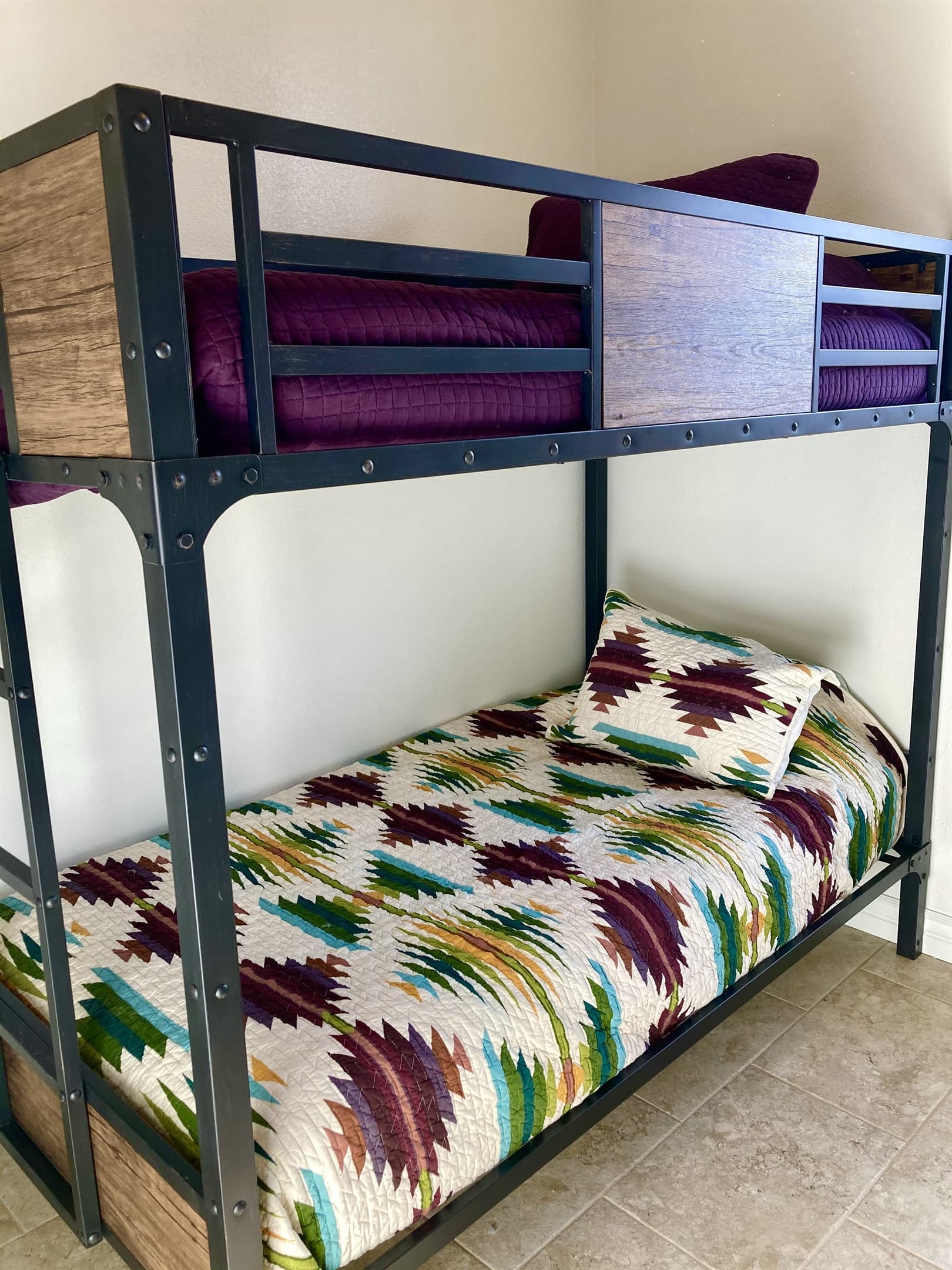 Vermillion Cliffs House Bedroom #3 with two twin over twin bunks
