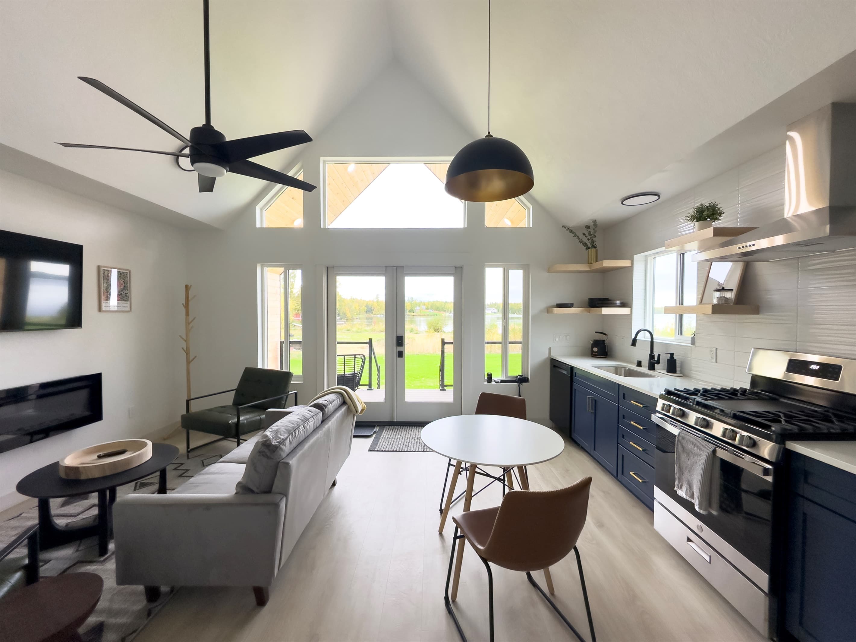 1 Br Cottage- Living Space and Kitchen