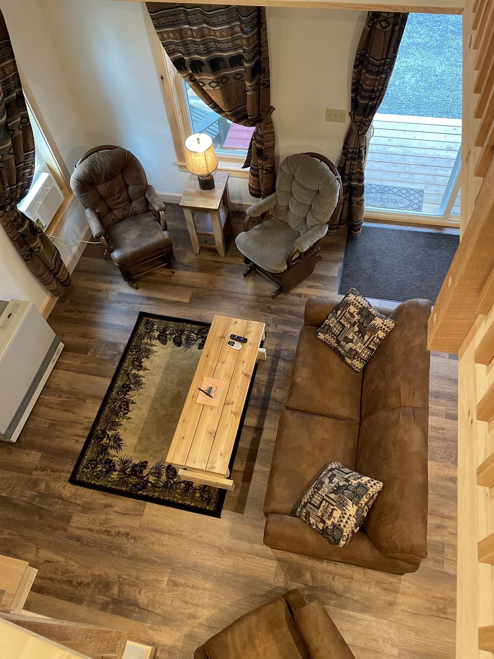 Living room view from the loft