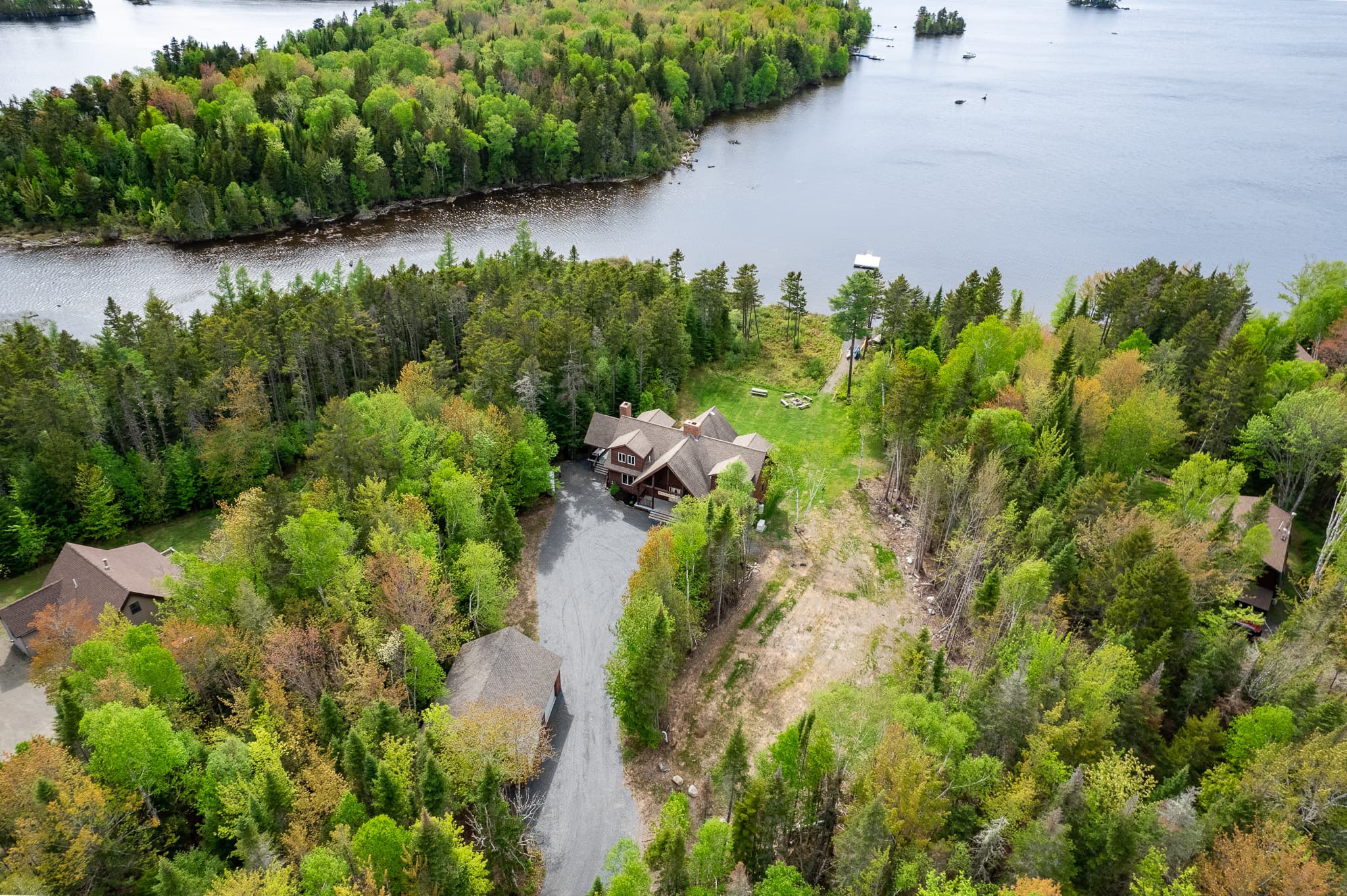 Lily bay on Moosehead Lake-the biggest lake in Maine. Beautiful sunsets, mountain backdrop, and your own relaxing waterfront in the best location in ME. US News & World Report voted Moosehead as one of the country's best lake vacations.