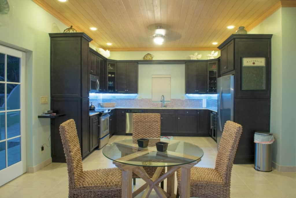 Fully stocked chef's kitchen