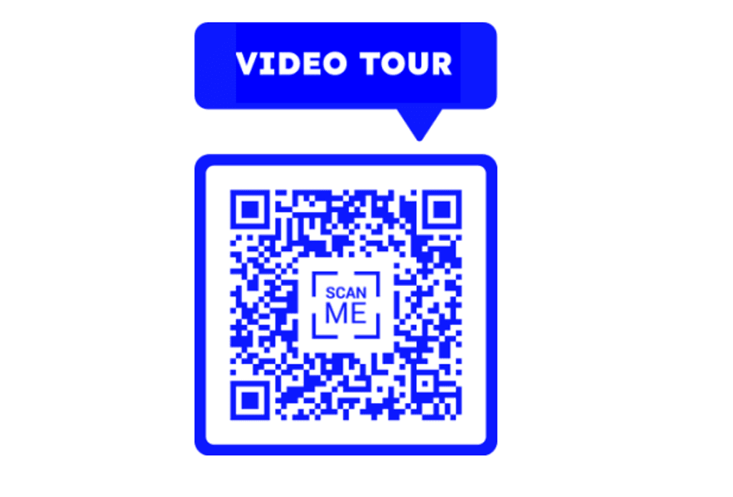 Take a quick video tour of the entire place by scanning this QR code!