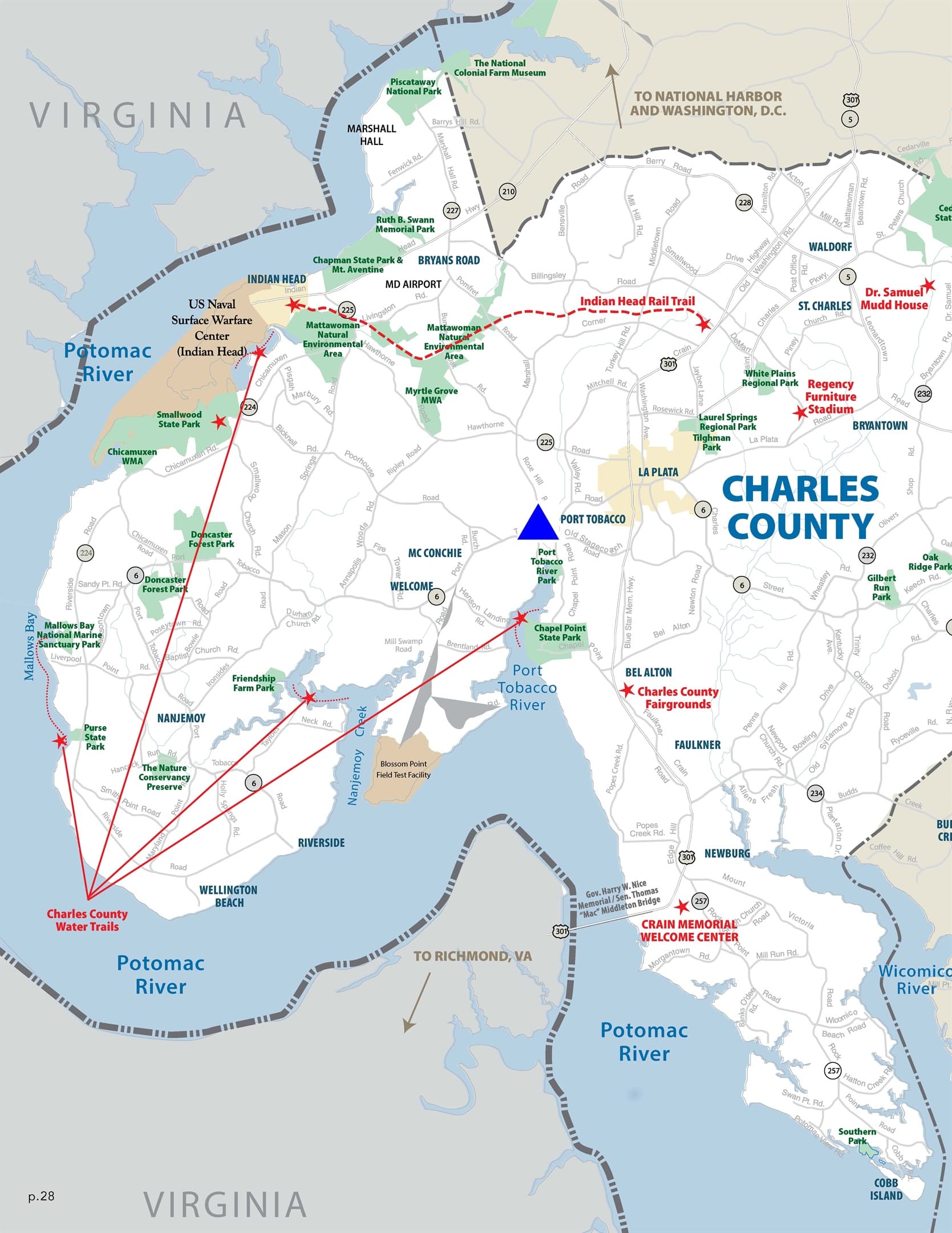 There are many parks and recreational sites in the area