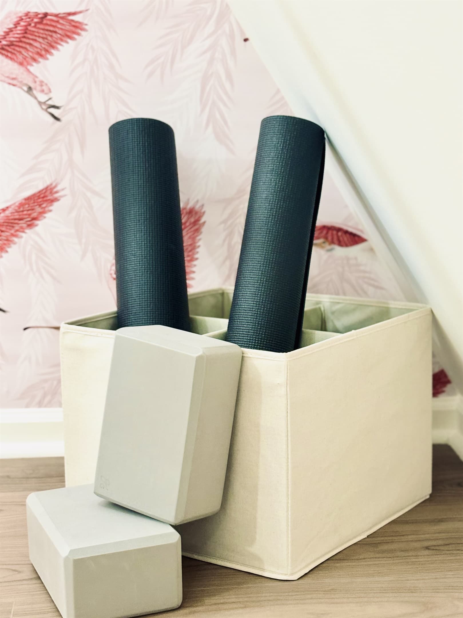 The spacious attic can be used as a yoga retreat for those seeking to stretch and exercise during their stay.