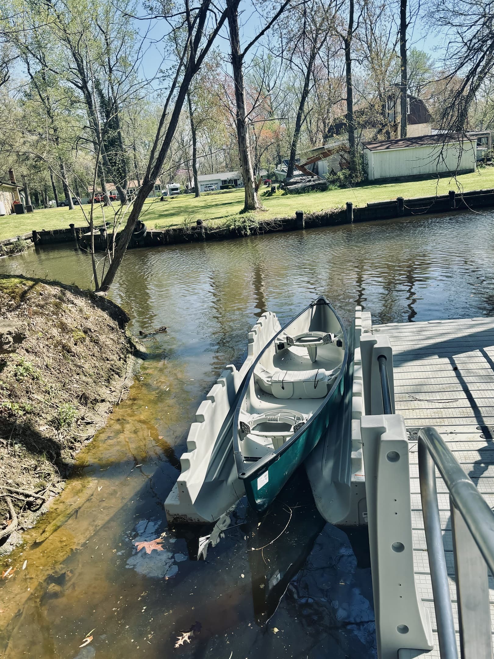 The house is equipped with two canoes, which can be taken out via the canoe launch on the dock.