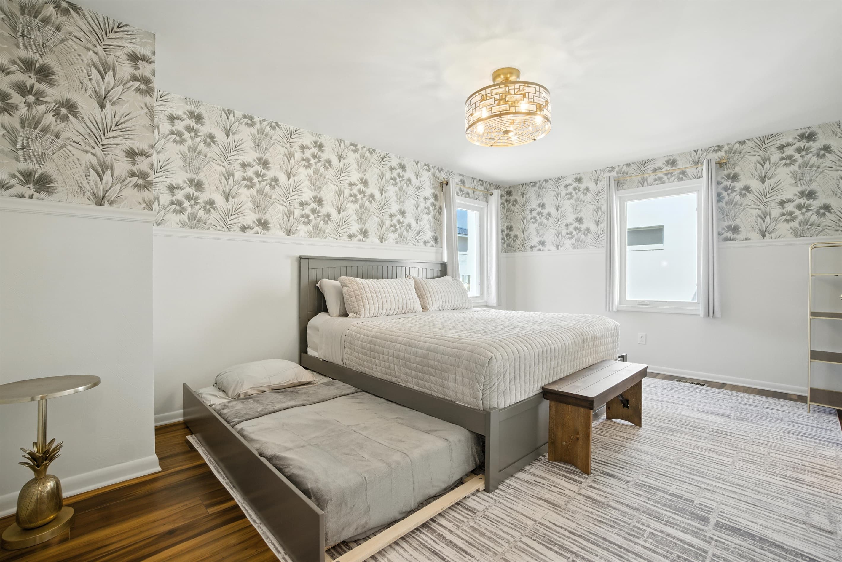 Primary Bedroom also has a Twin trundle bed underneath