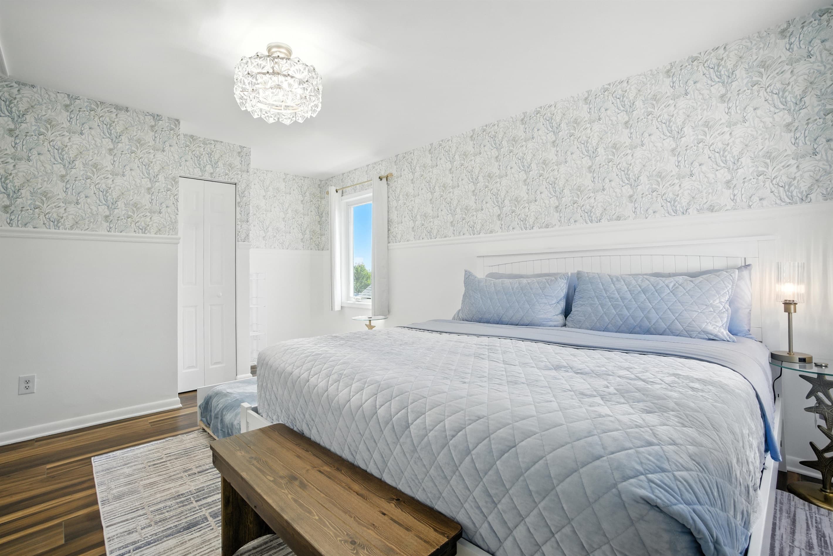 Bedroom #2 has a King size bed