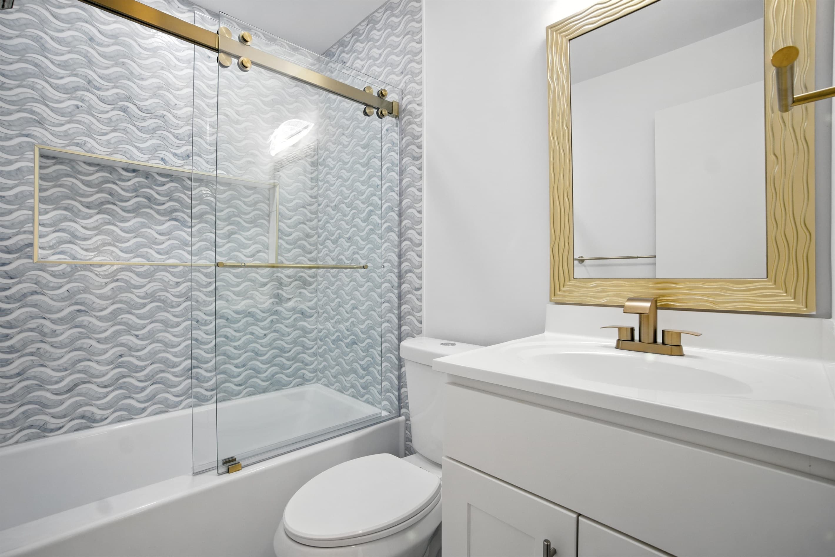 Bathroom #2 upstairs with a tub