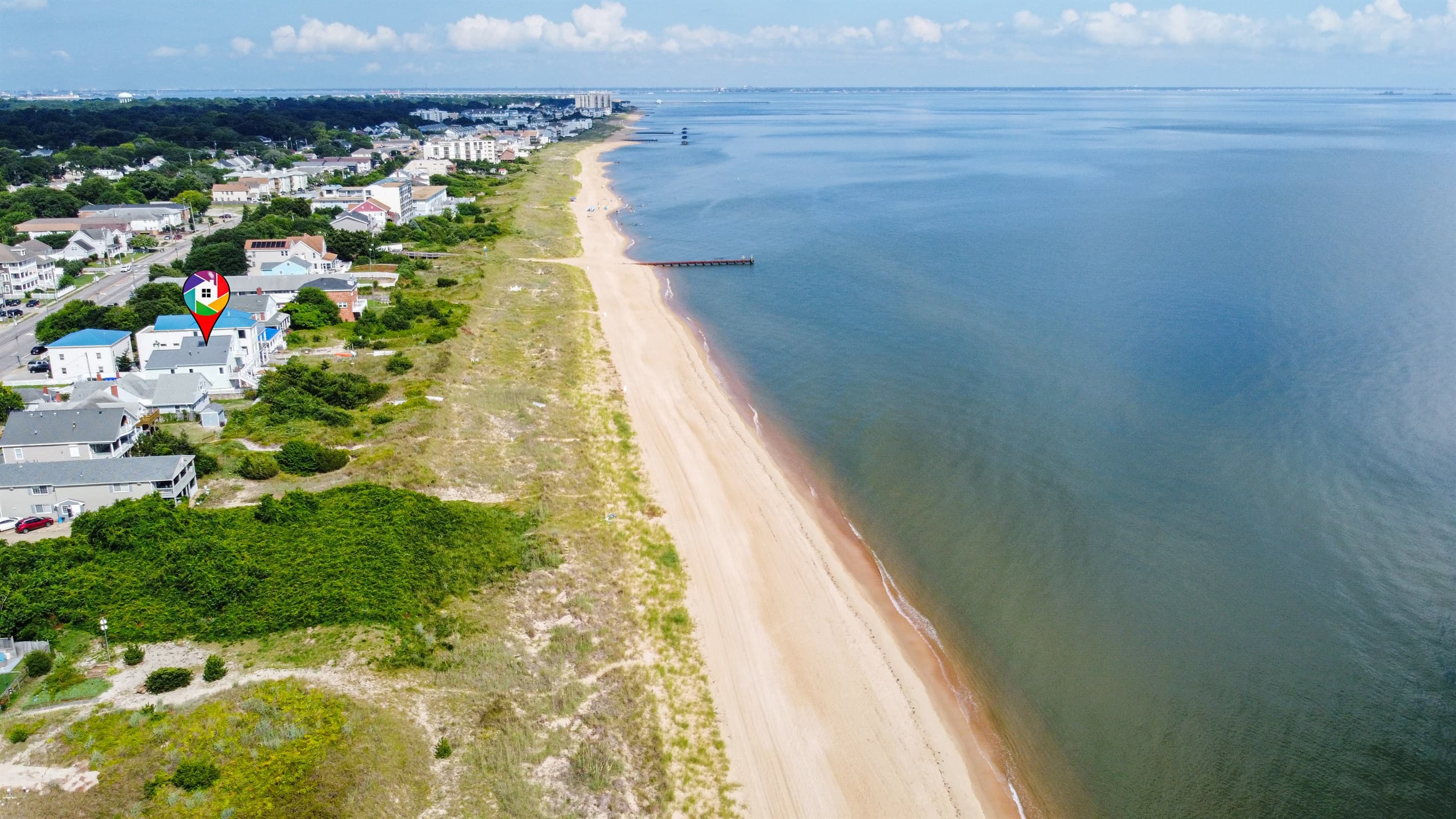 On the beach, with direct beach access!