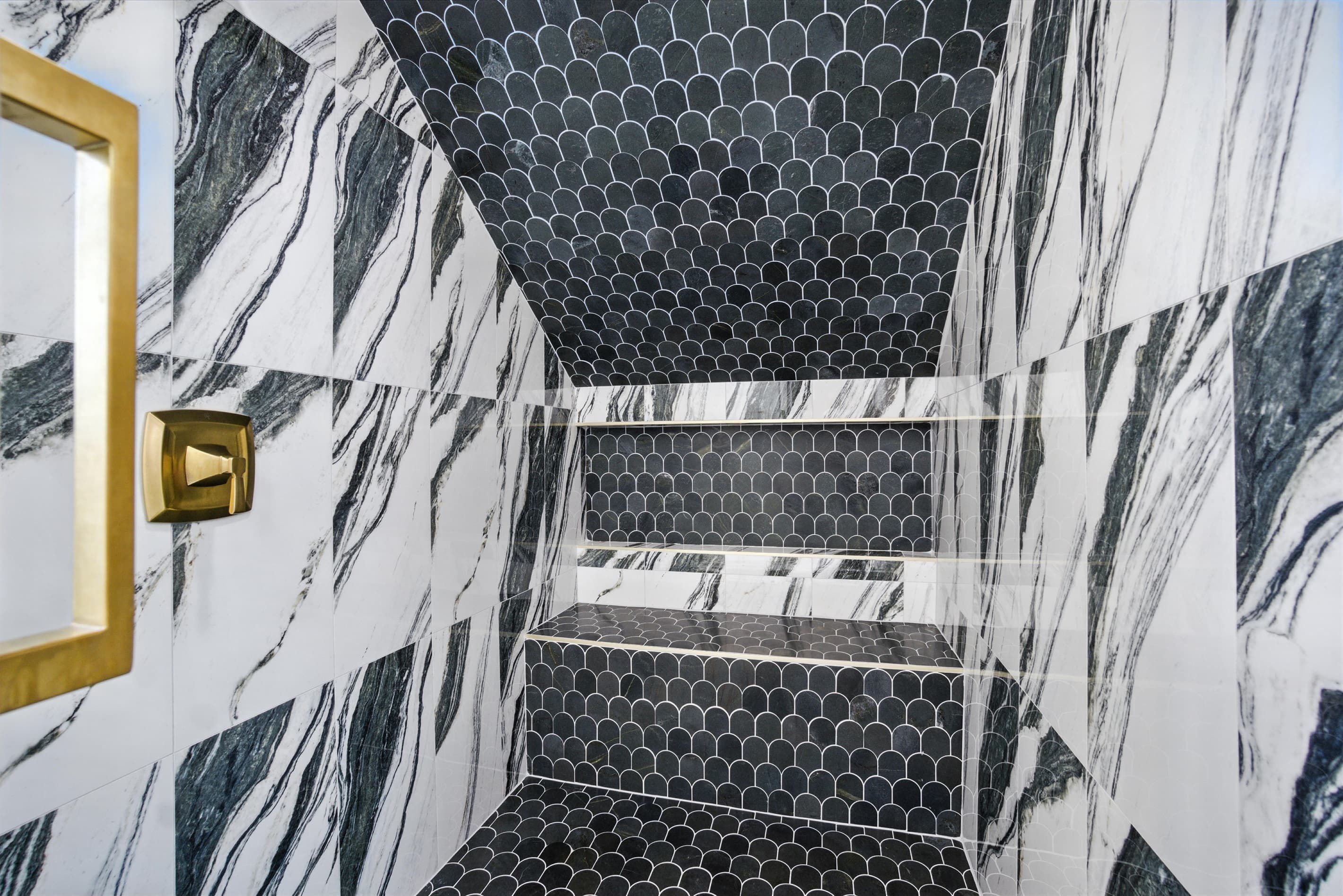 Extra-Large shower on the top level of Unit A