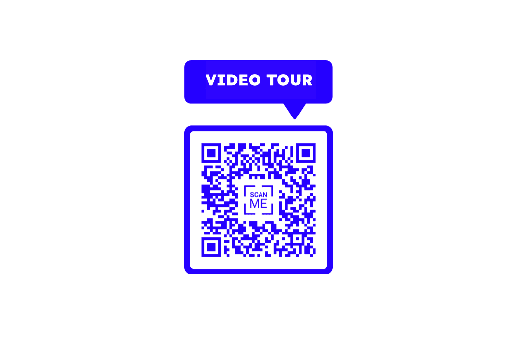 Take a quick video tour of the entire place by scanning this QR code!