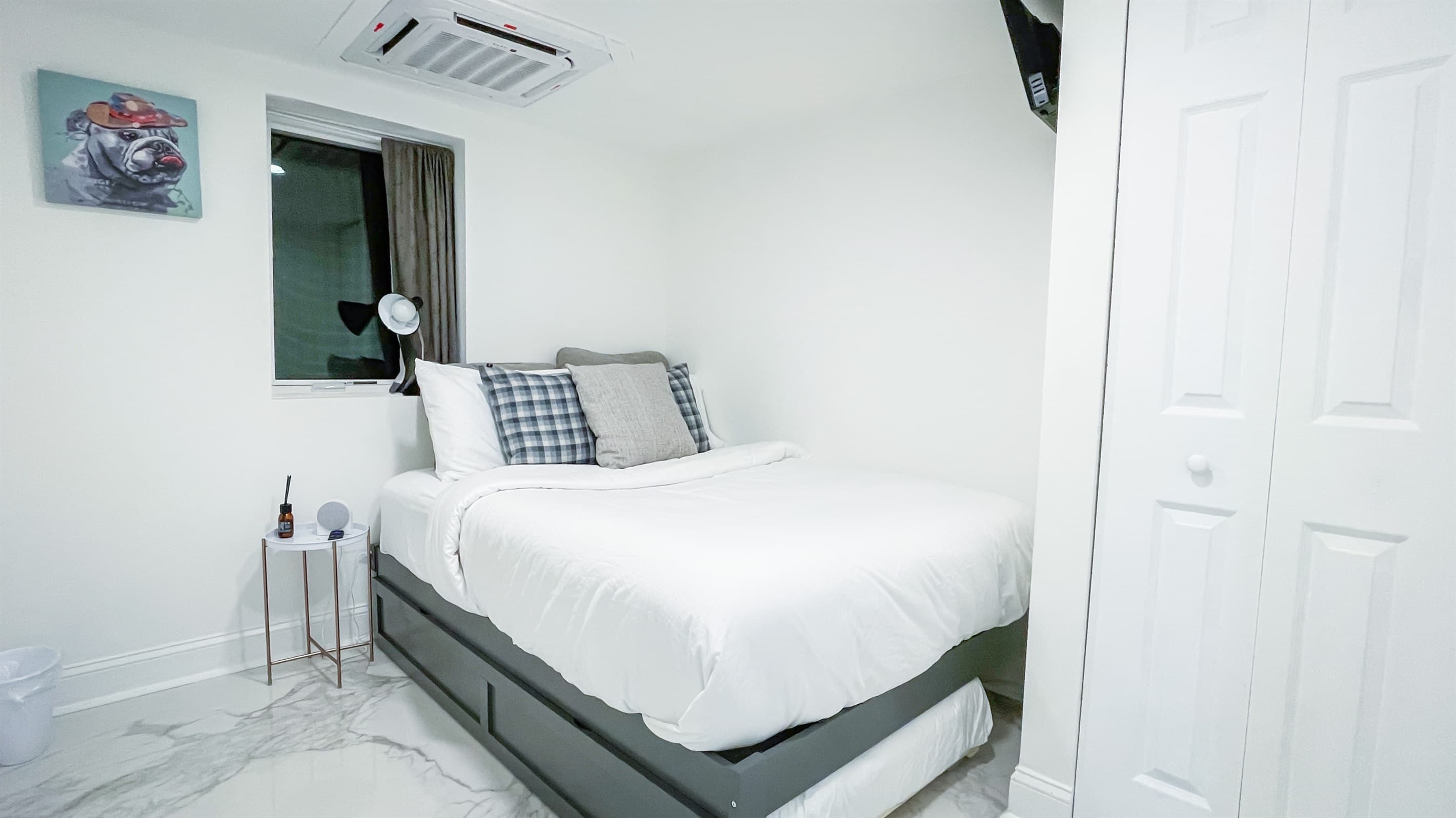 Bedroom #2 has a full bed with a twin trundle below