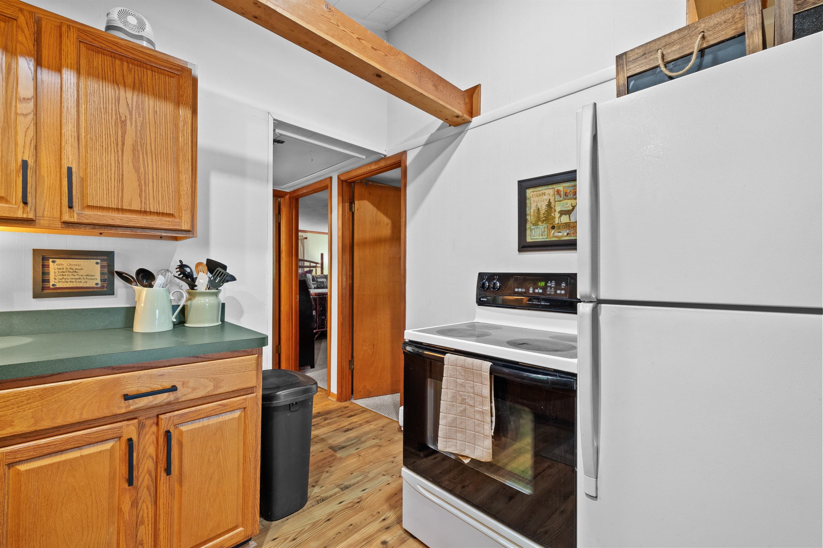 Fully stocked kitchen