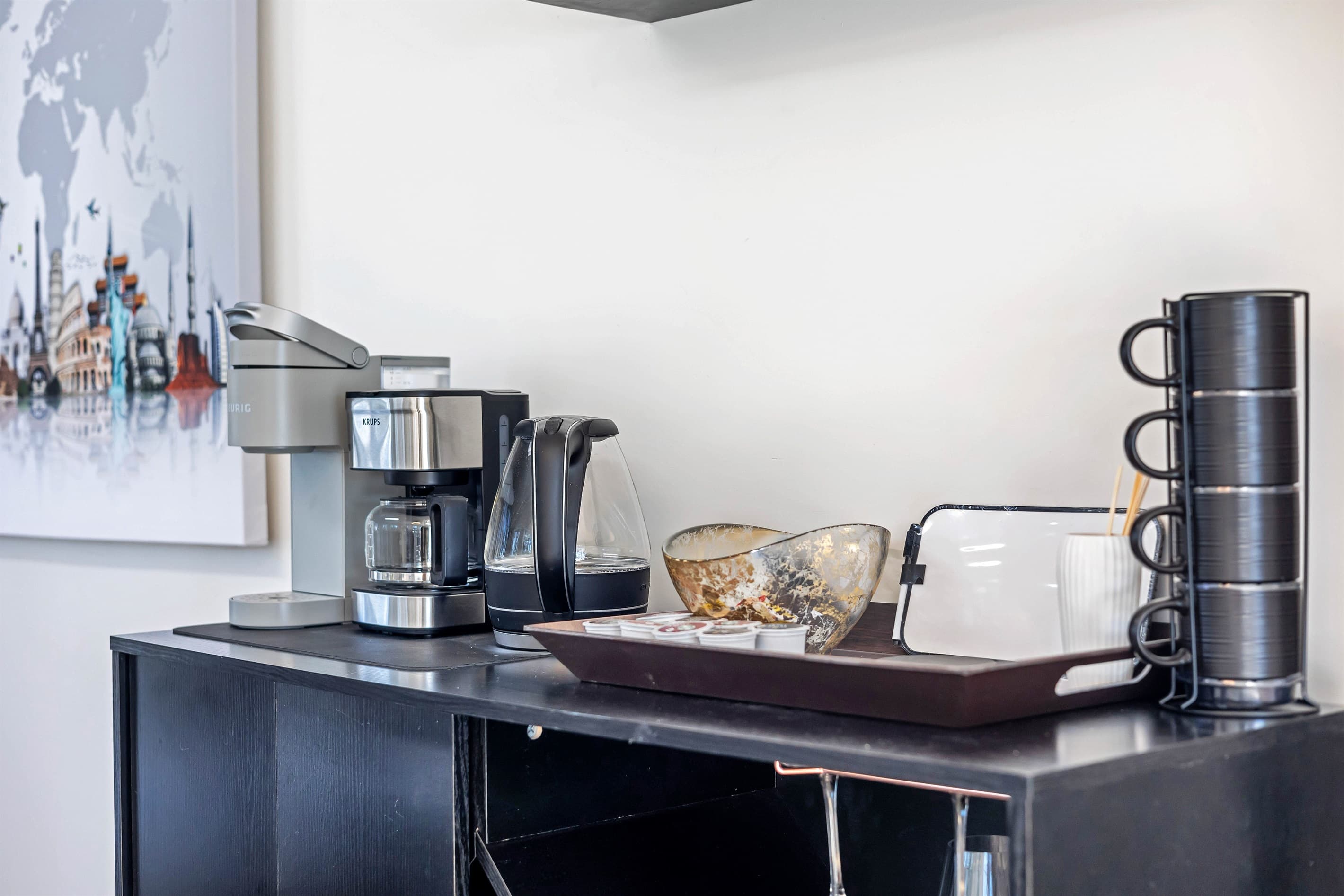 Coffee and tea station