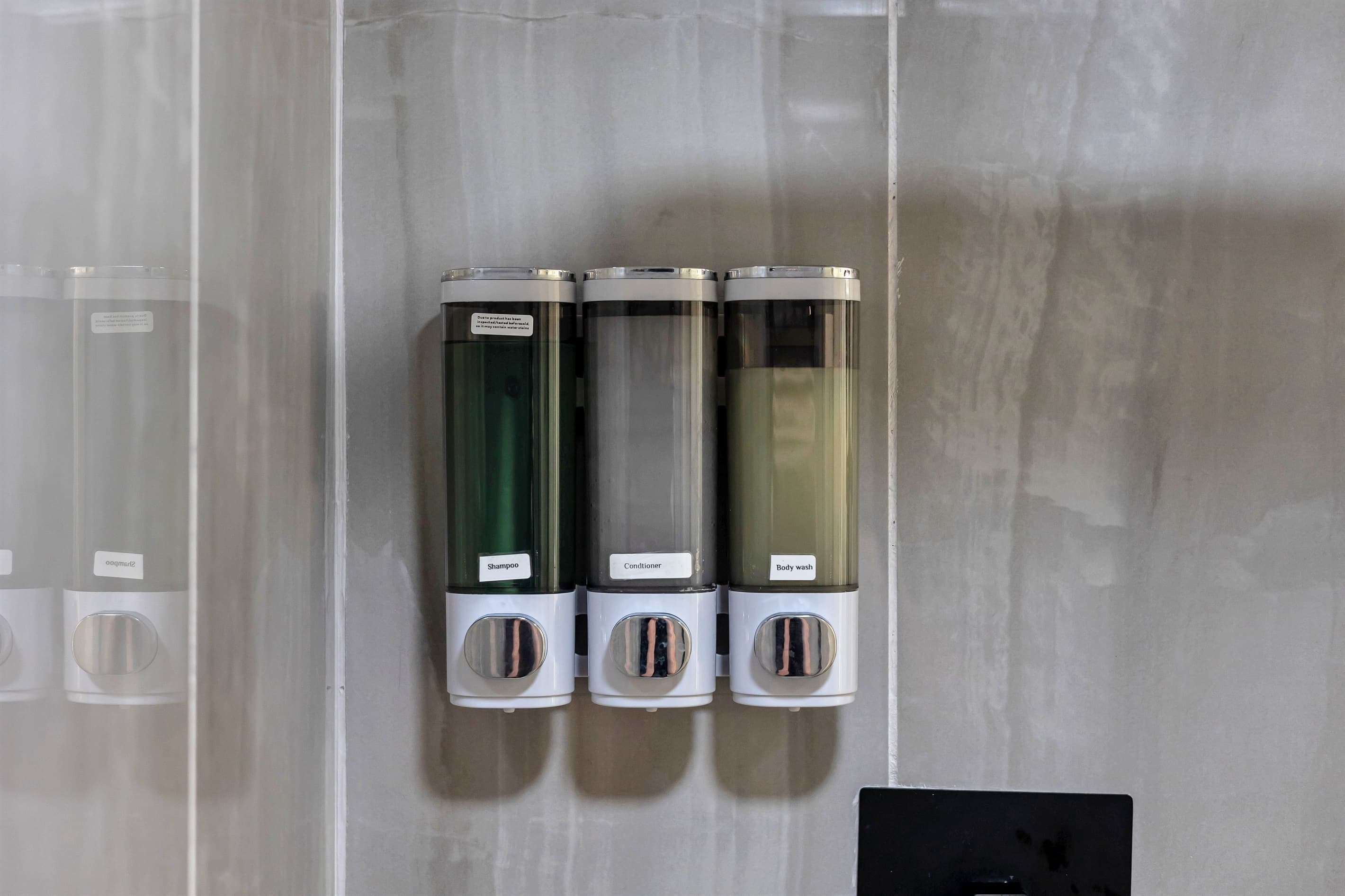 We provide shower gel, shampoo, conditioner