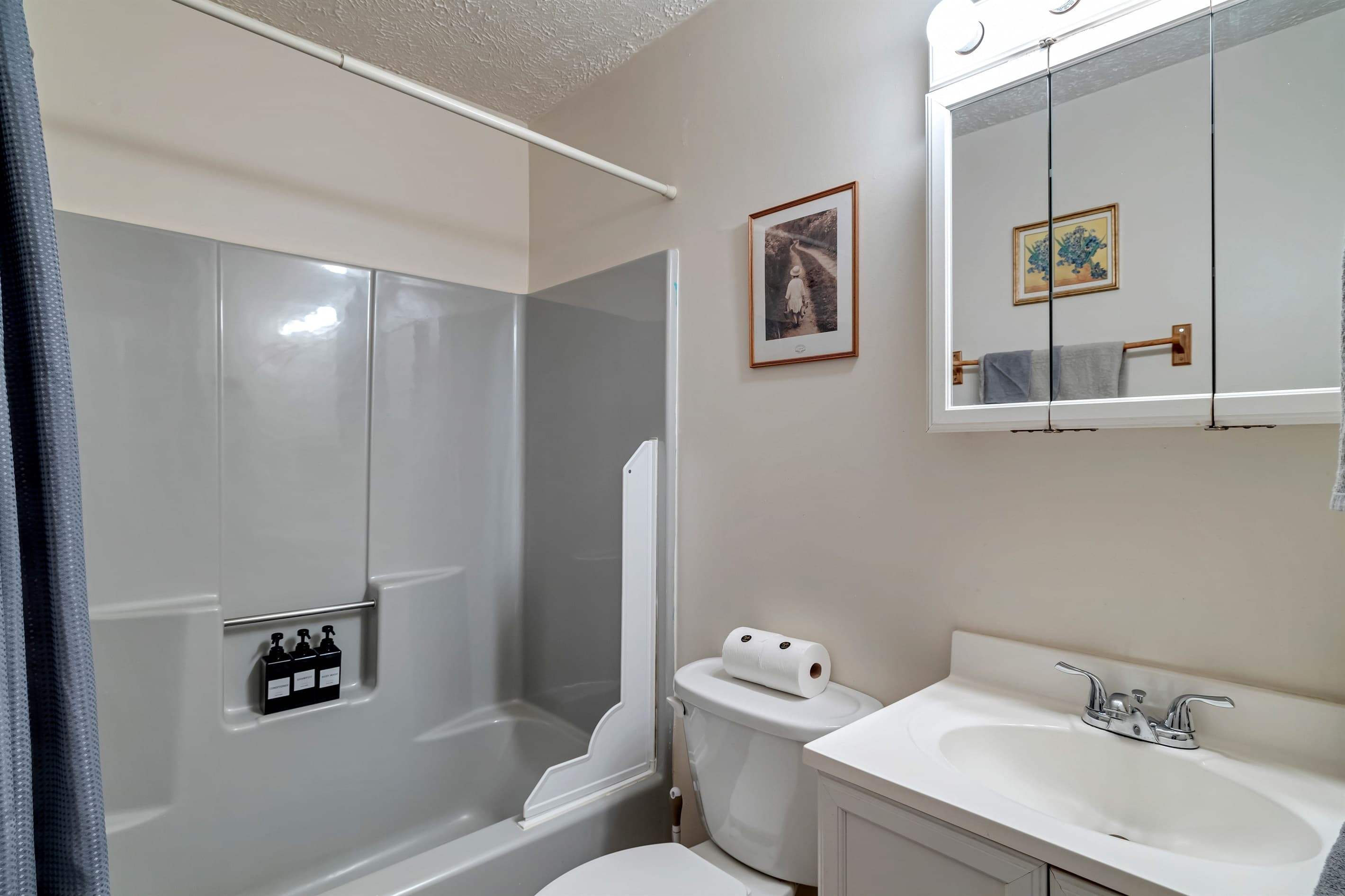Full bathroom with a tub