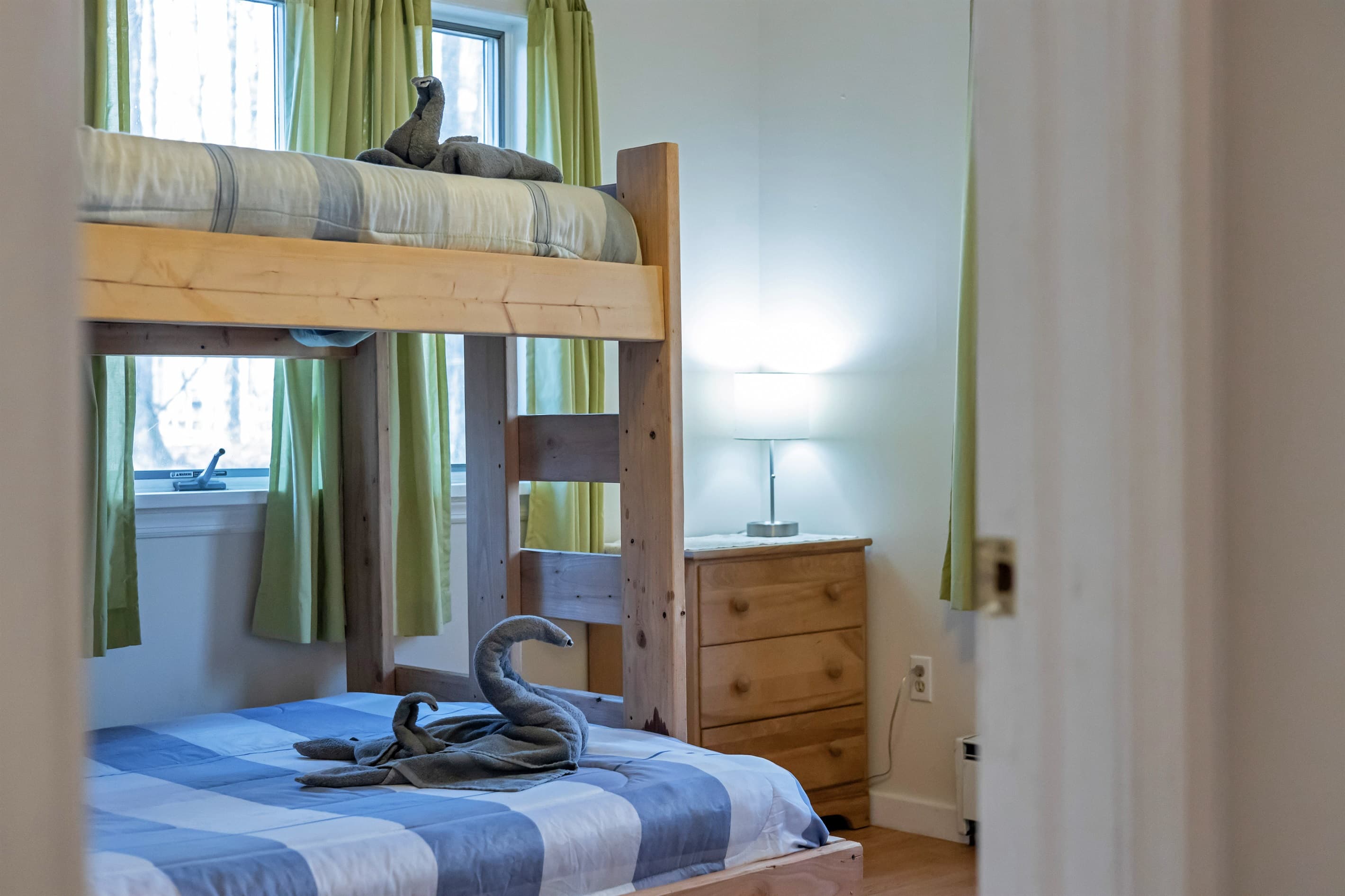 Kids will love this room! Twin over full bunk bed