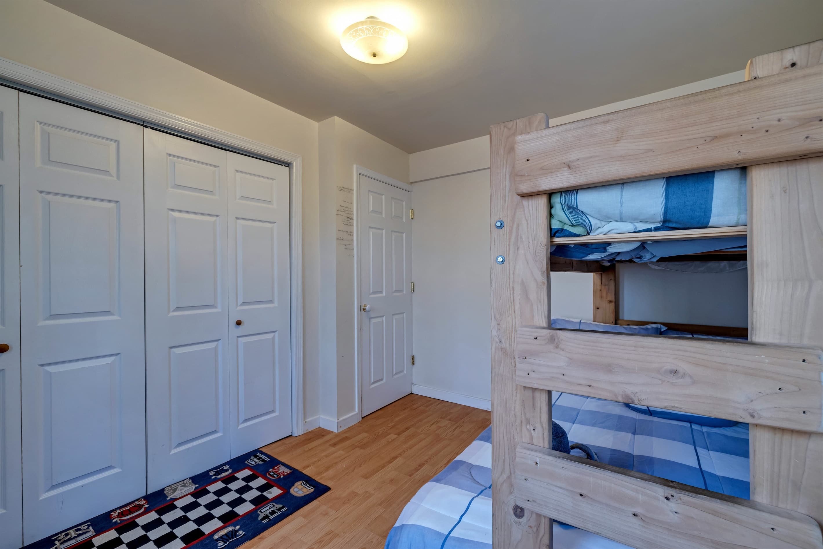 Kids will love this room! Twin over full bunk bed