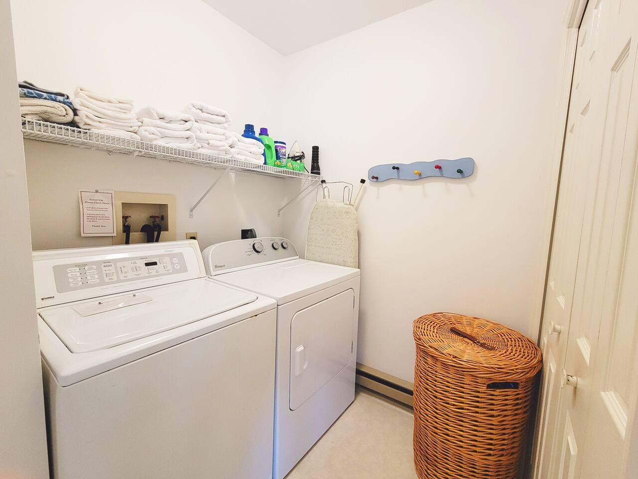 Dryer and washer if you need to refresh your clothes
