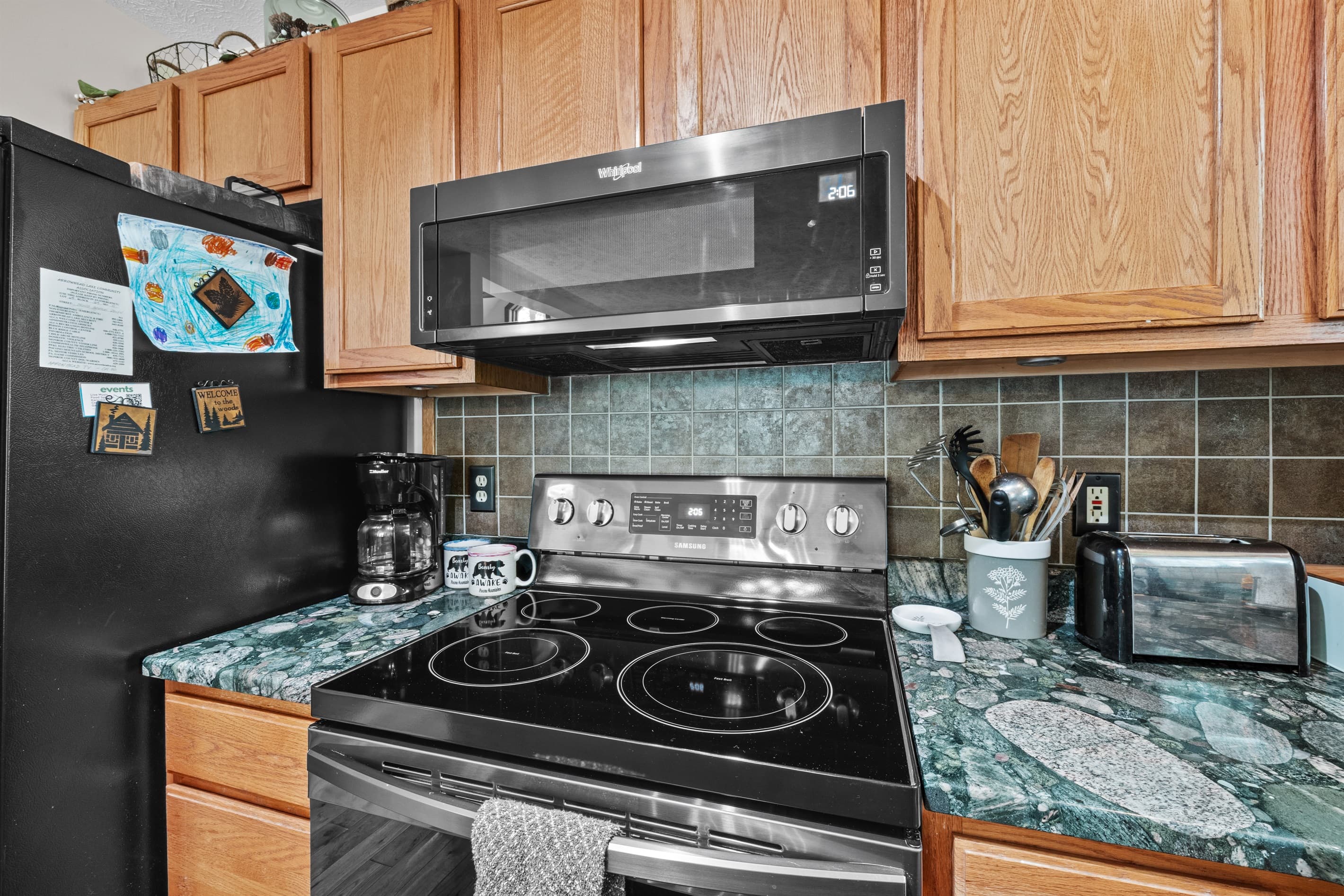Fully stocked kitchen