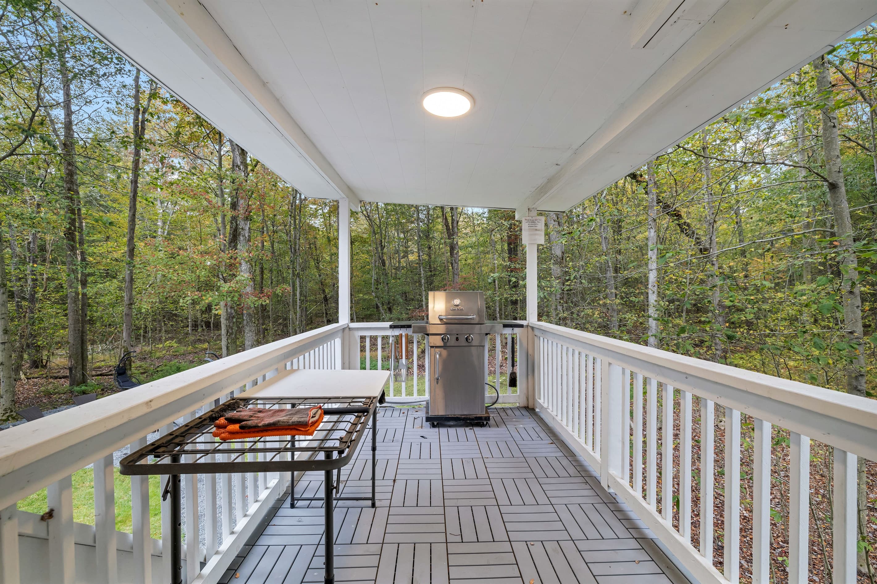 Fire up the BBQ grill on the deck, perfect for outdoor cooking and gatherings.