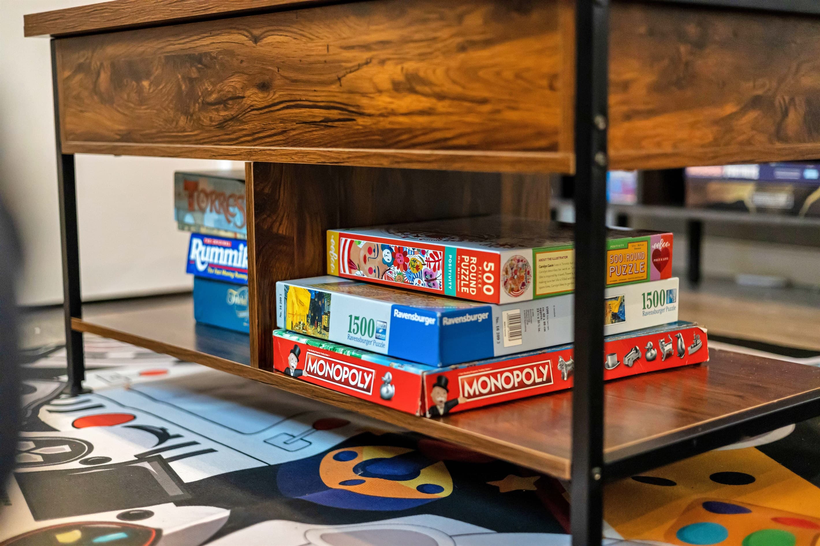 Enjoy a variety of board games in the game room for endless fun and entertainment.