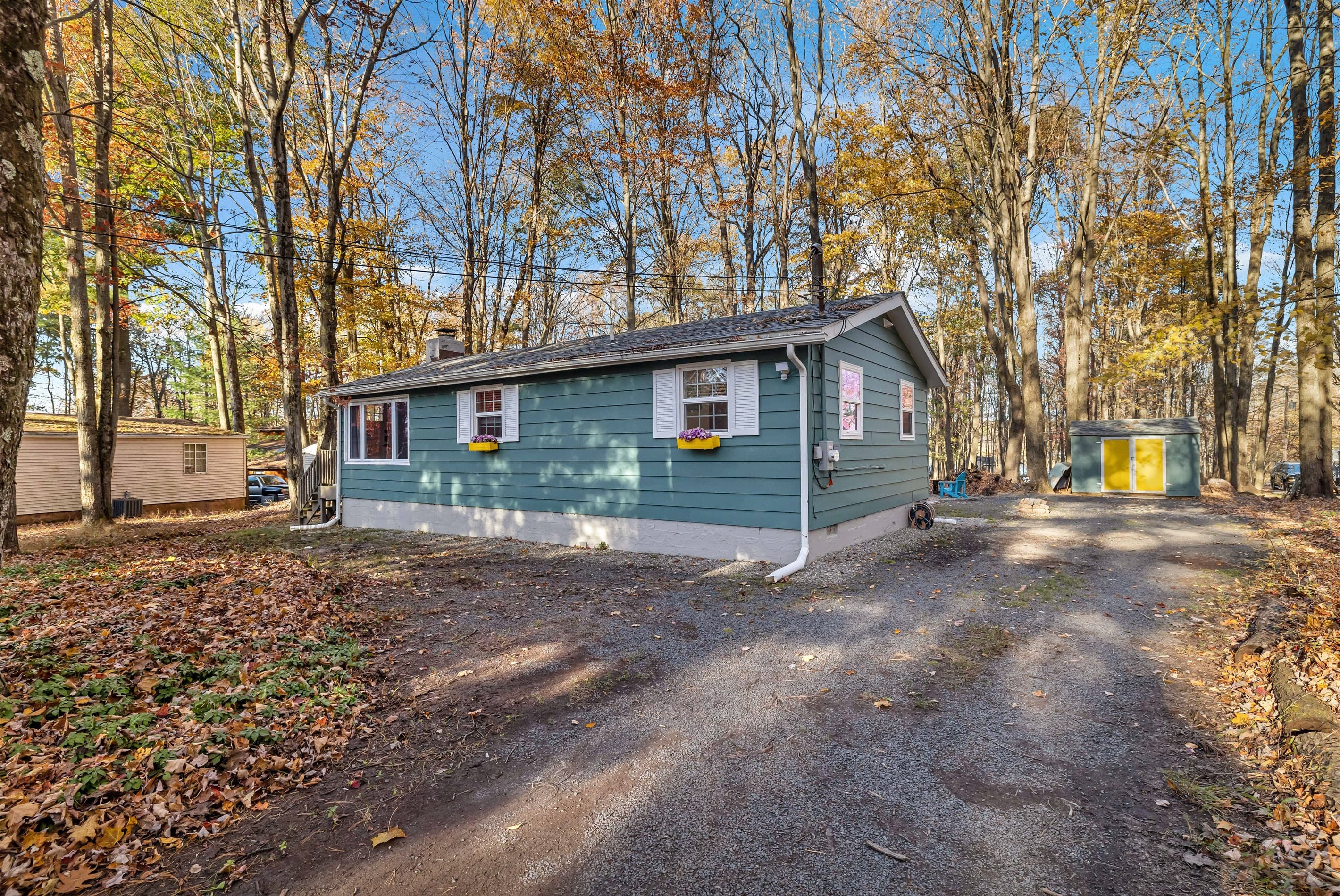 View of the home from the road