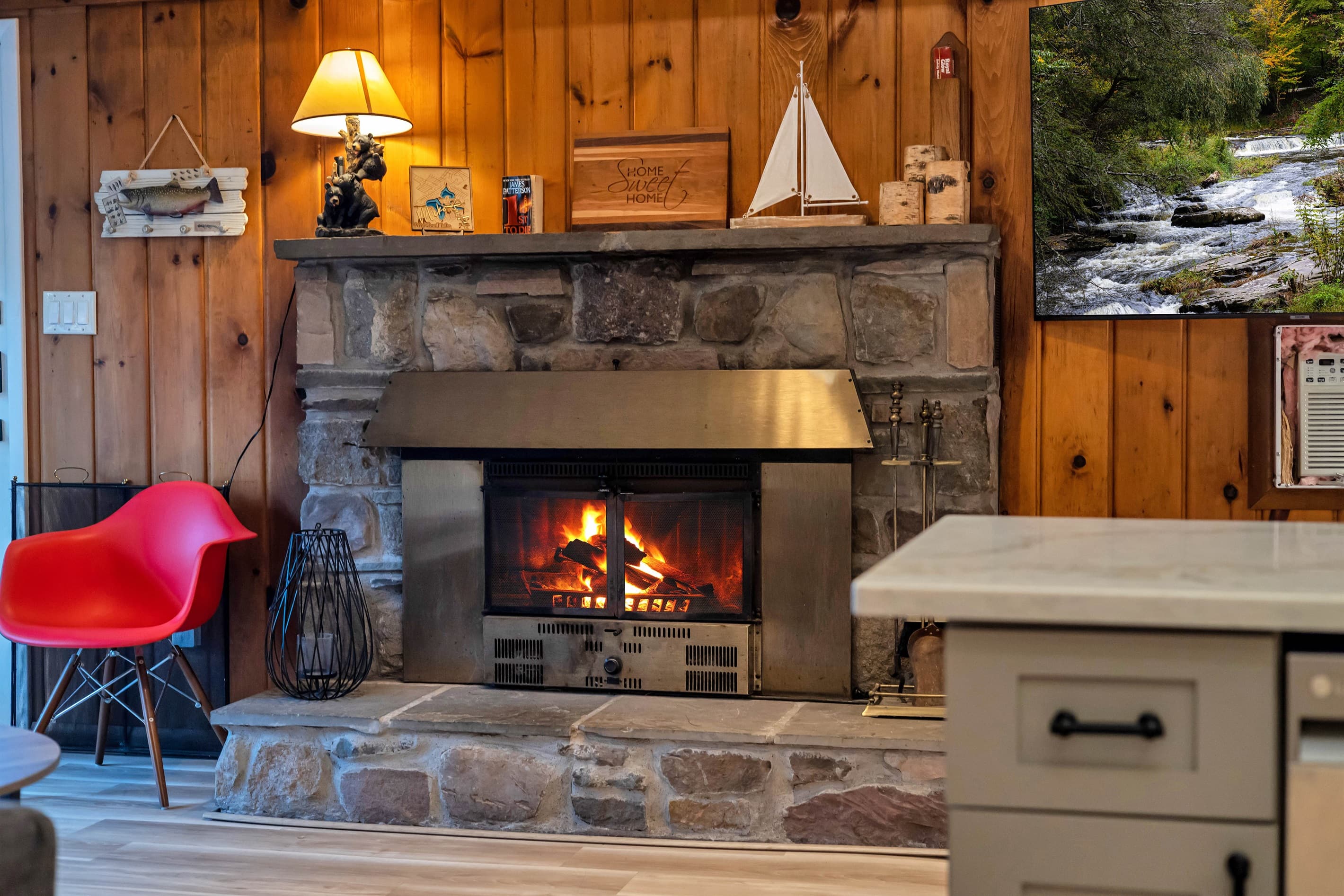 Cozy Fireplace Features