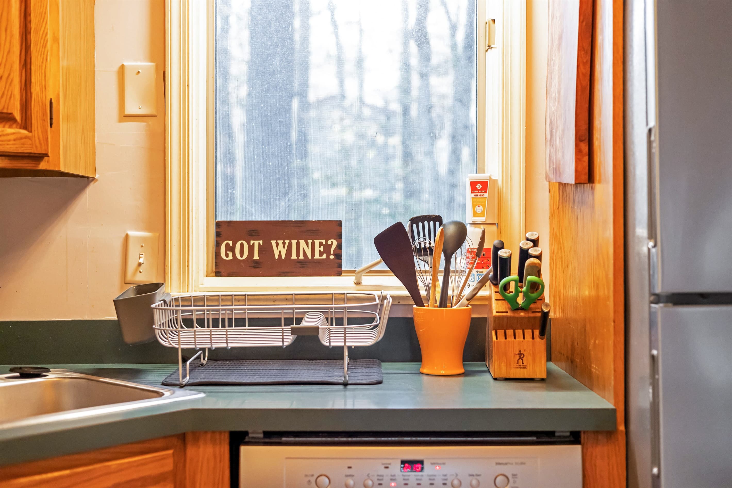 Elegant details of the kitchen